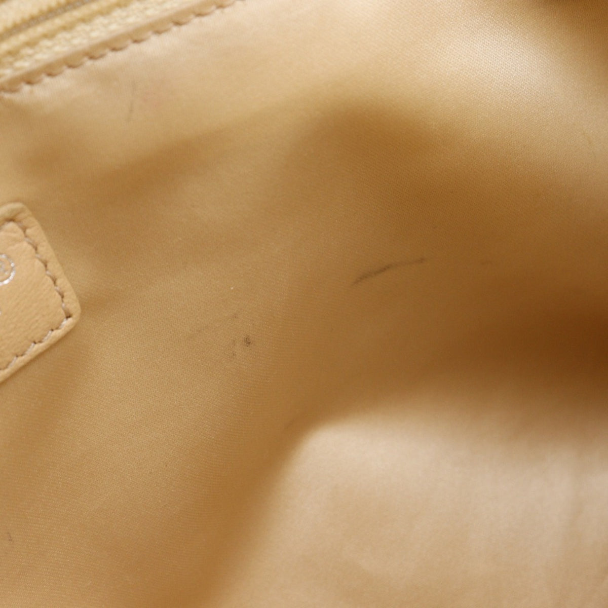 Chanel Beige Grained Calfskin Tote Bag (Pre-Owned)