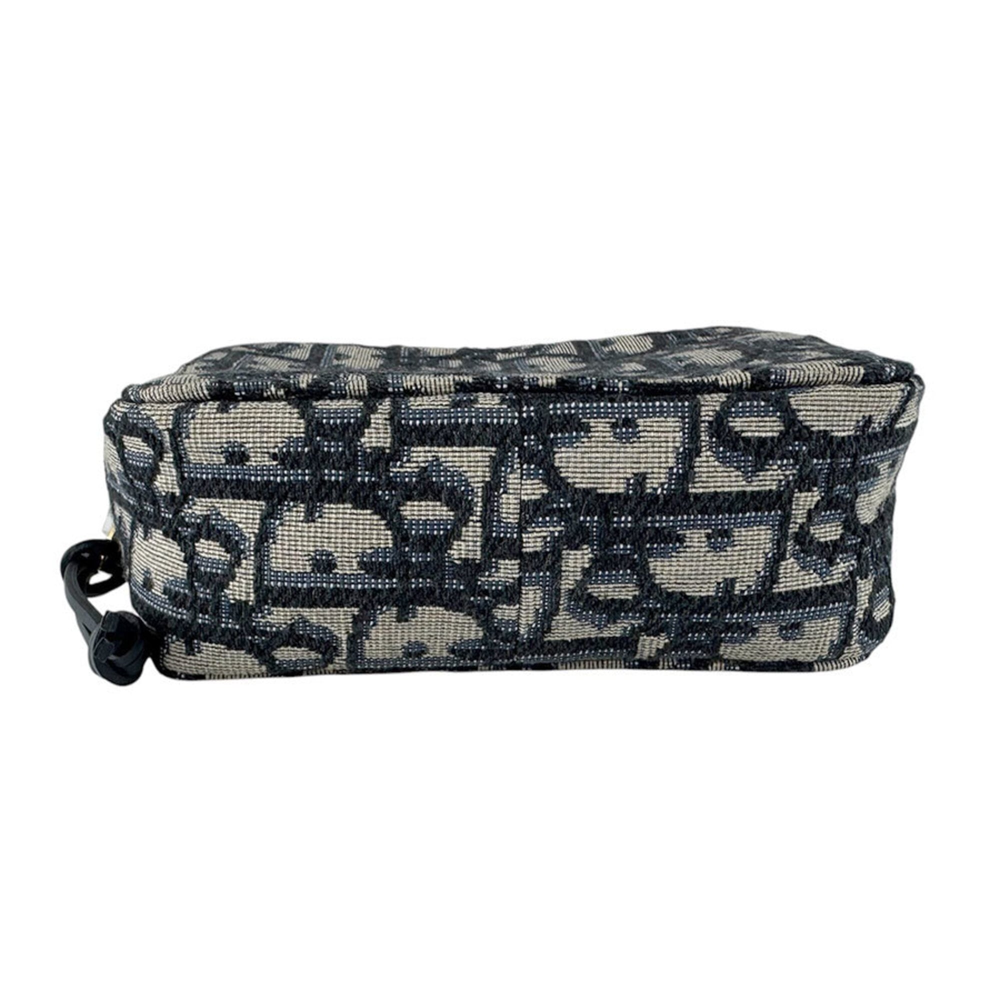 Christian Dior Navy Canvas Leather Fanny Pack (Pre-Owned)