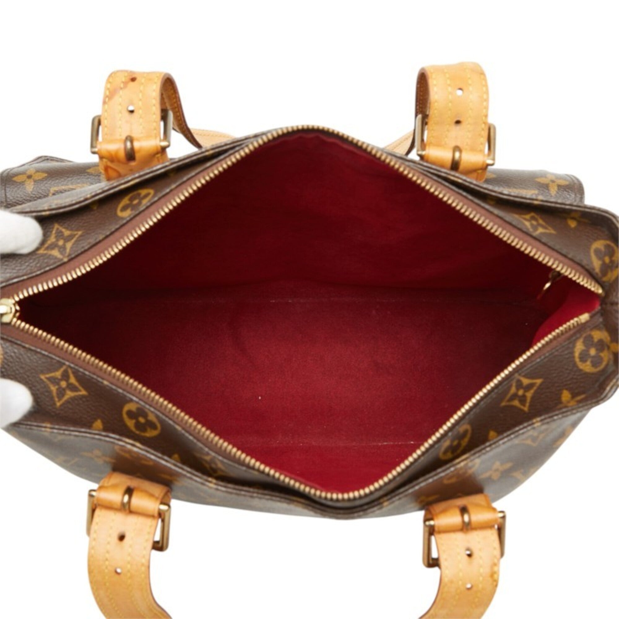 Louis Vuitton Brown Monogram Pvc Leather Shoulder Bag Tote Bag (Pre-Owned)