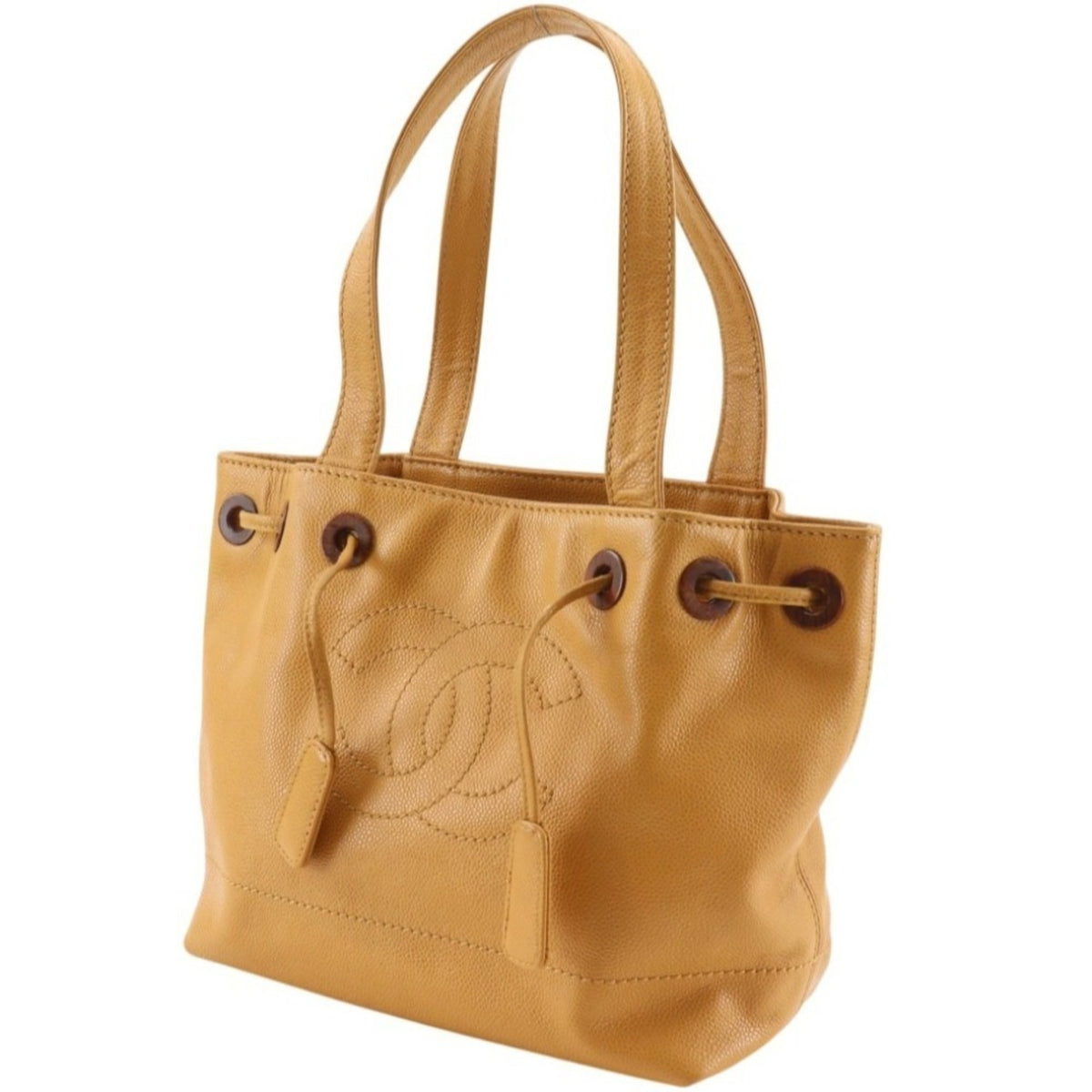 Chanel Brown Grained Calfskin Tote Bag (Pre-Owned)