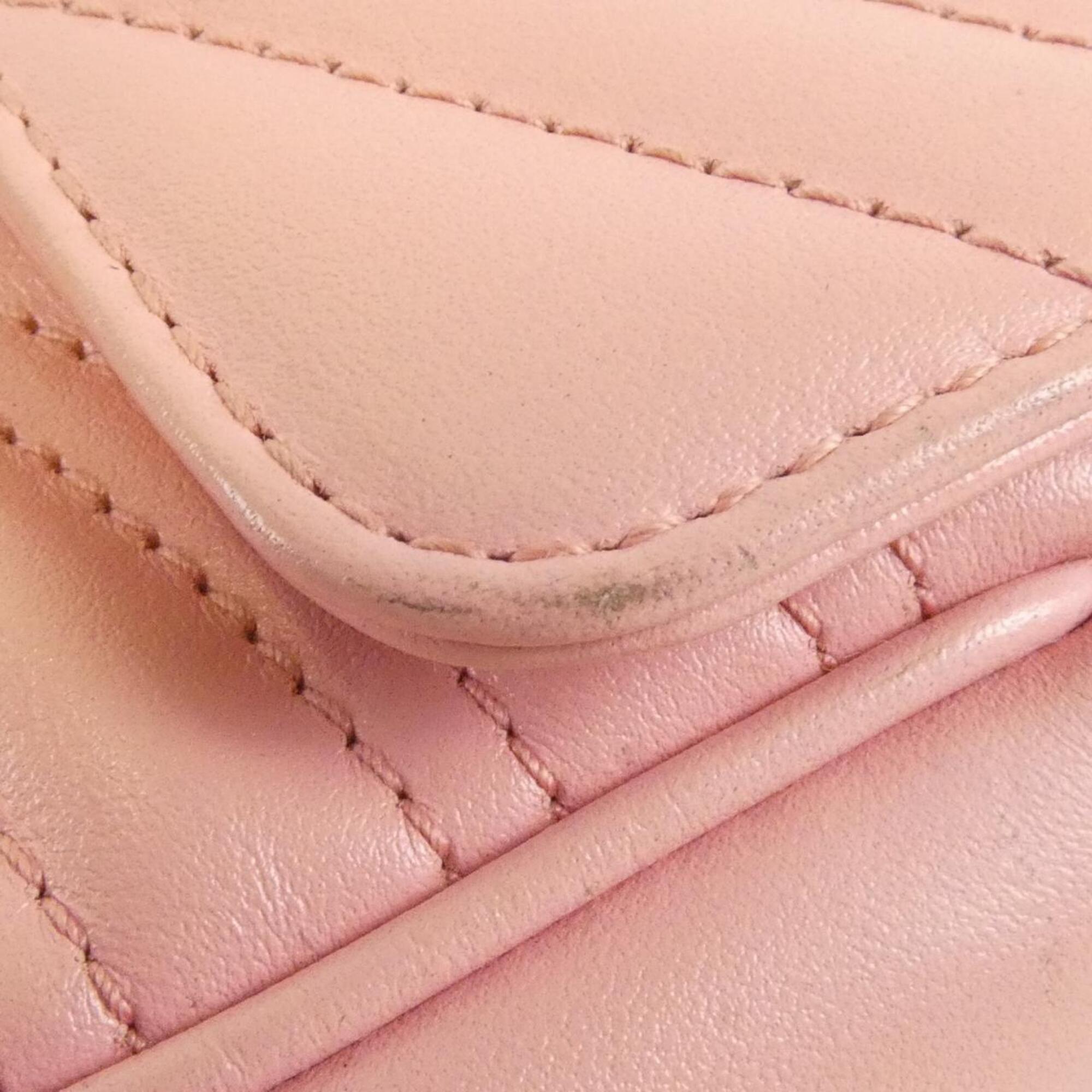 Gucci Pink Leather Shoulder Bag (Pre-Owned)