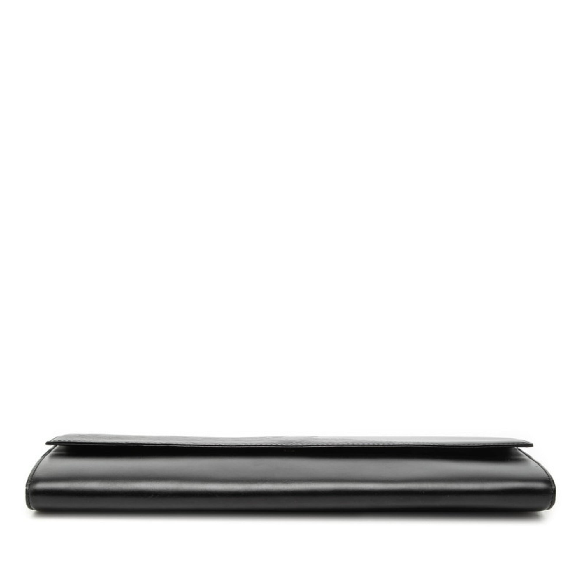 Louis Vuitton Opera Black Leather Clutch Bag (Pre-Owned)