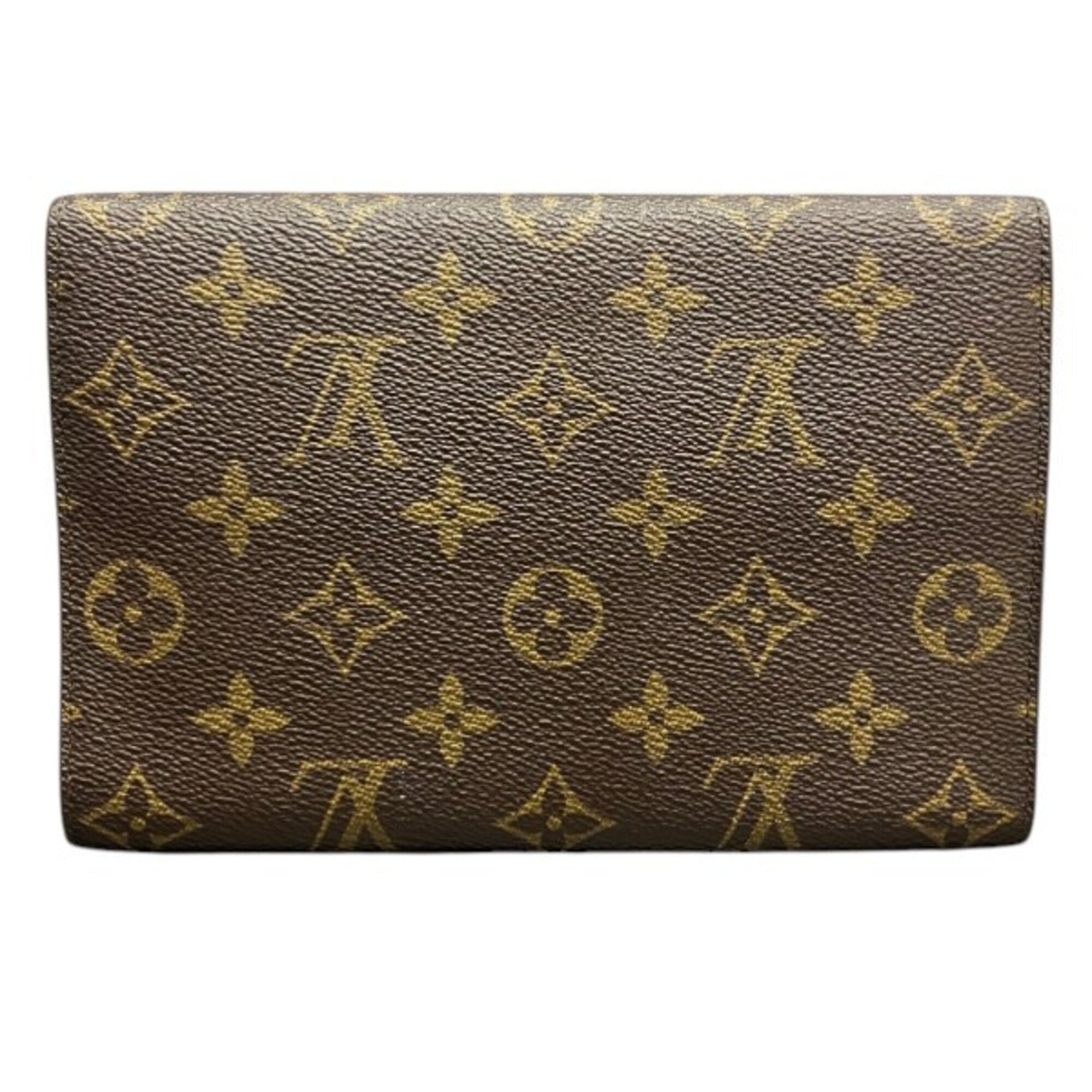 Louis Vuitton Monogram Brown Monogram Long Wallet (Tri-Fold) (Pre-Owned)