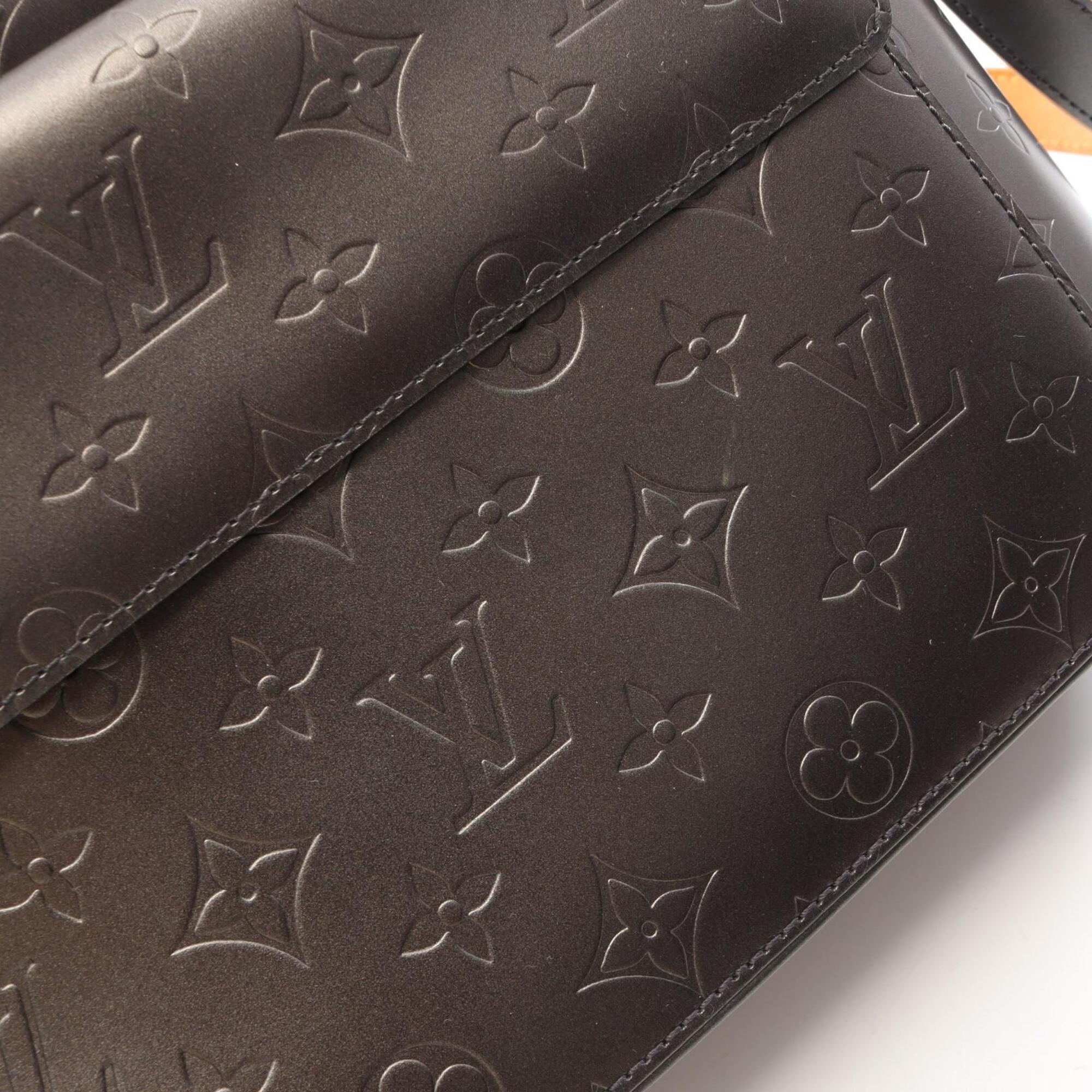 Louis Vuitton Black Noir Monogram Mat Handbag Shoulder Bag (Pre-Owned)