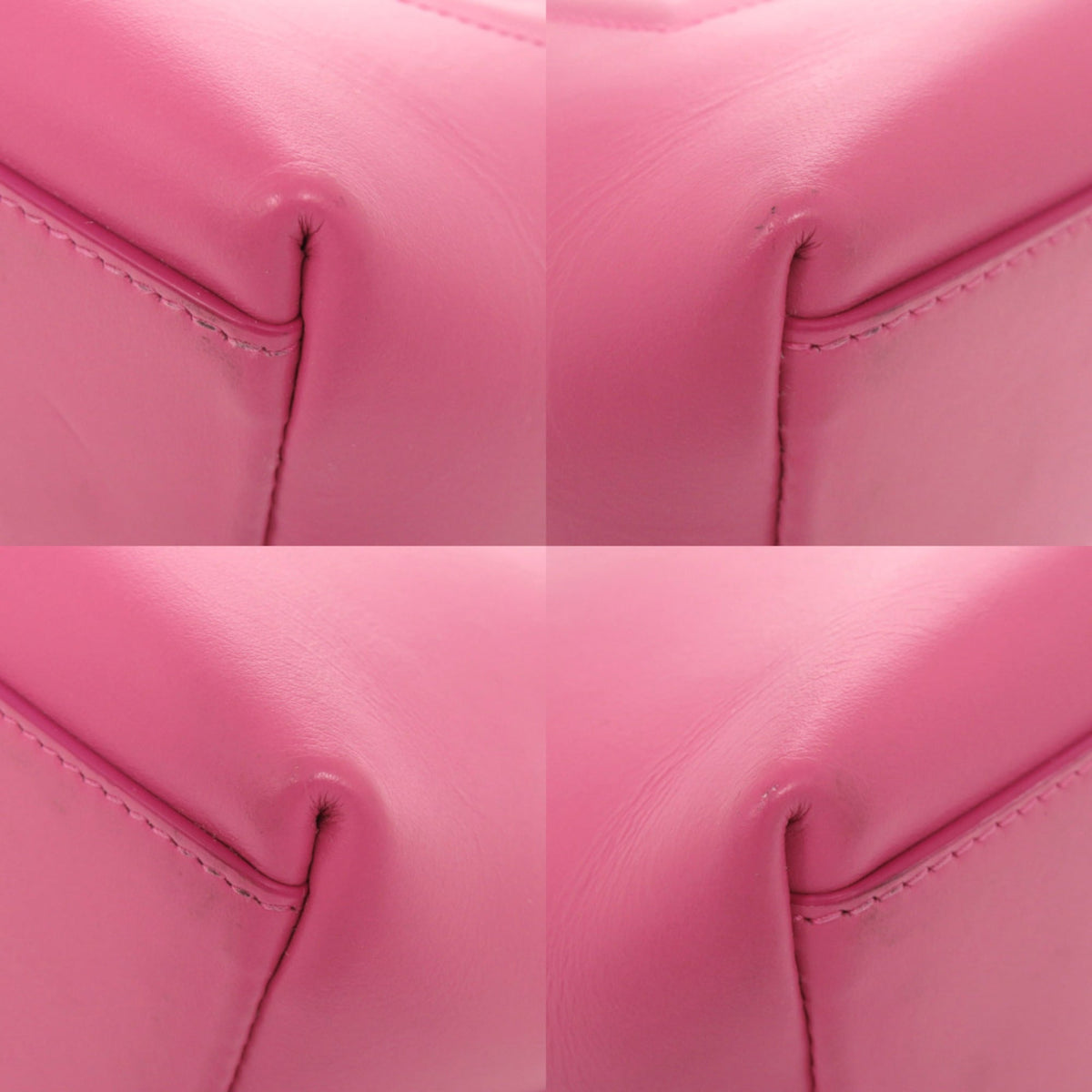 Dolce & Gabbana Pink Leather Handbag Shopping Bag Tote Bag (Pre-Owned)