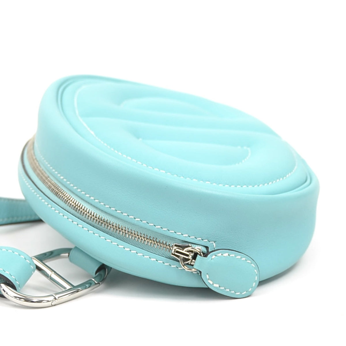 Hermes Blue Atoll Swift Leather Shoulder Bag (Pre-Owned)