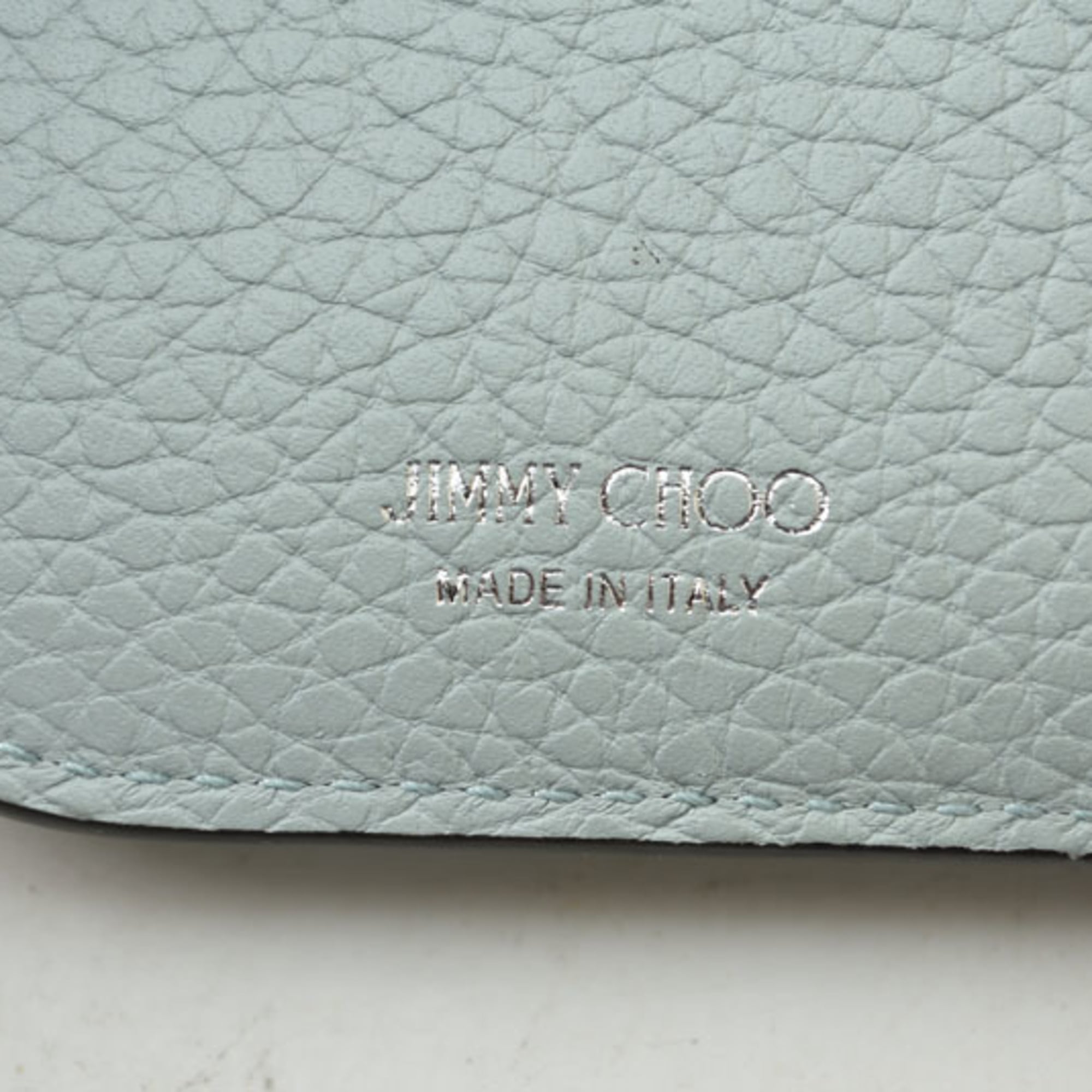 Jimmy Choo Blue Leather Wallet (Bi-Fold) (Pre-Owned)