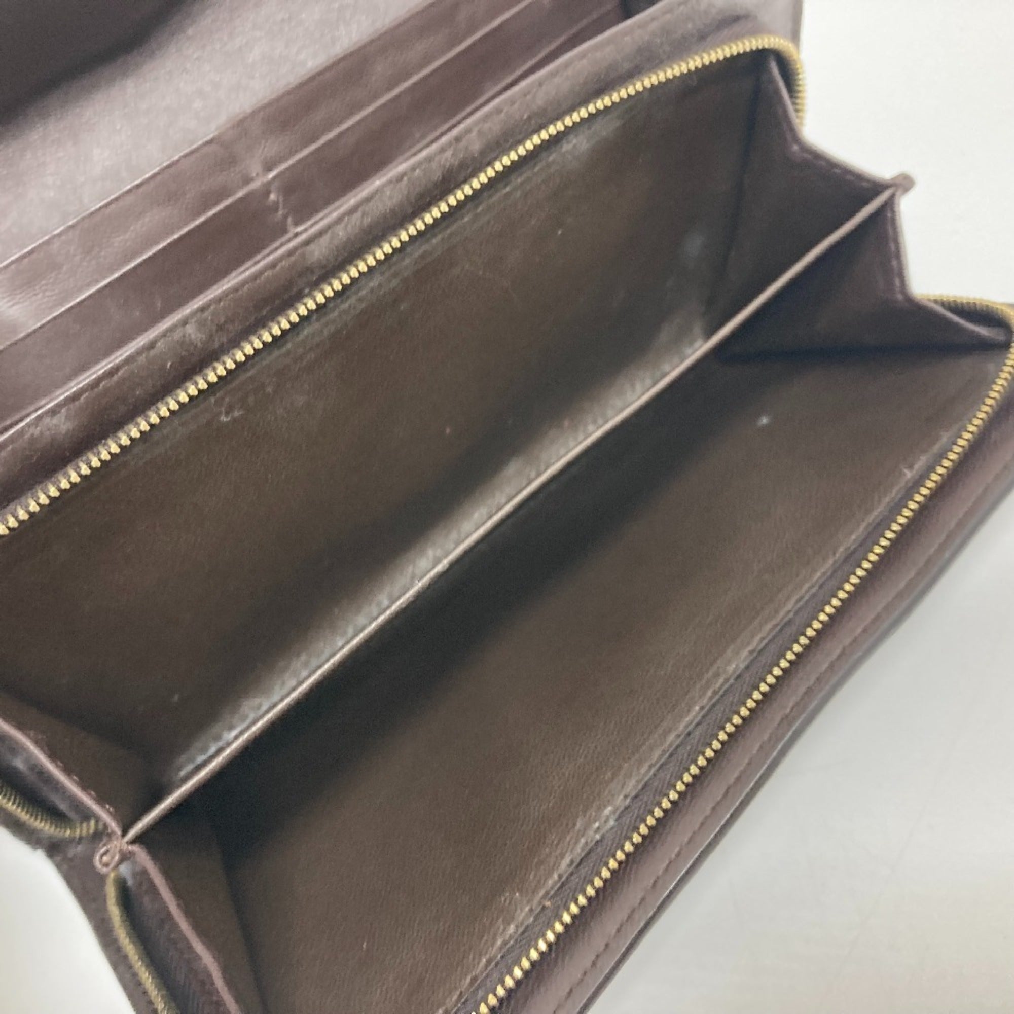 Bottega Veneta Intrecciato Brown Intrecciato Long Wallet (Bi-Fold) (Pre-Owned)