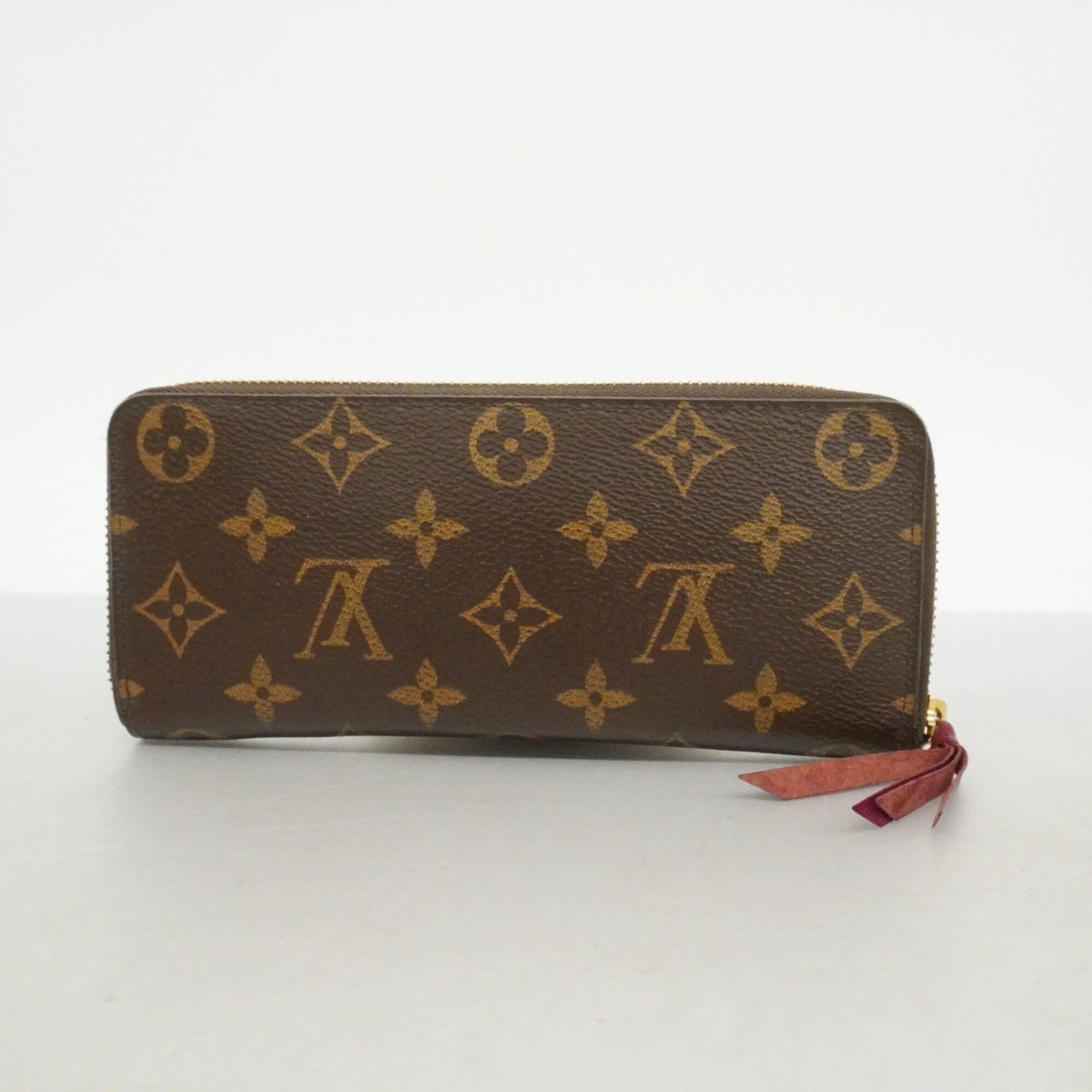 Louis Vuitton Brown Fuchsia Long Wallet (Bi-Fold) (Pre-Owned)