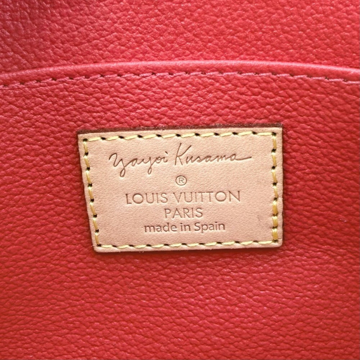 Louis Vuitton Brown Red Color Monogram Pochette Pouch (Pre-Owned)