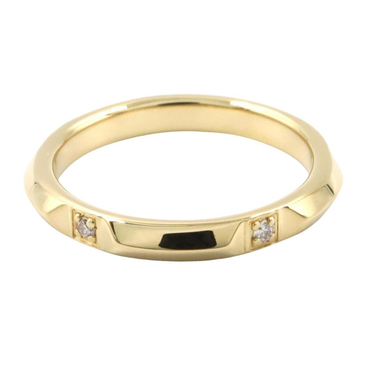 Tiffany Gold Clear Yellow Gold (18K) Band Ring (Pre-Owned)