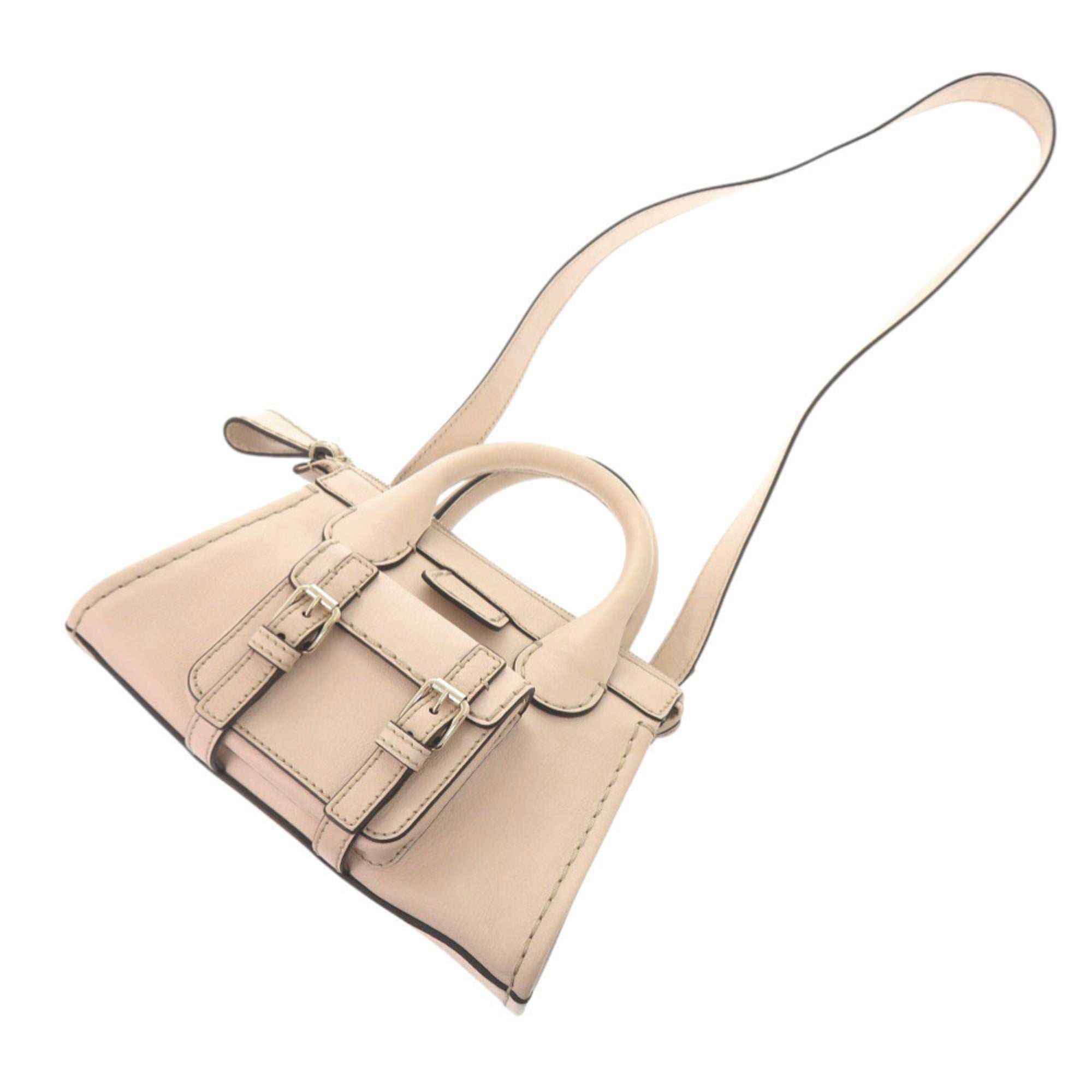 Chloé Pink Leather Handbag Shoulder Bag (Pre-Owned)