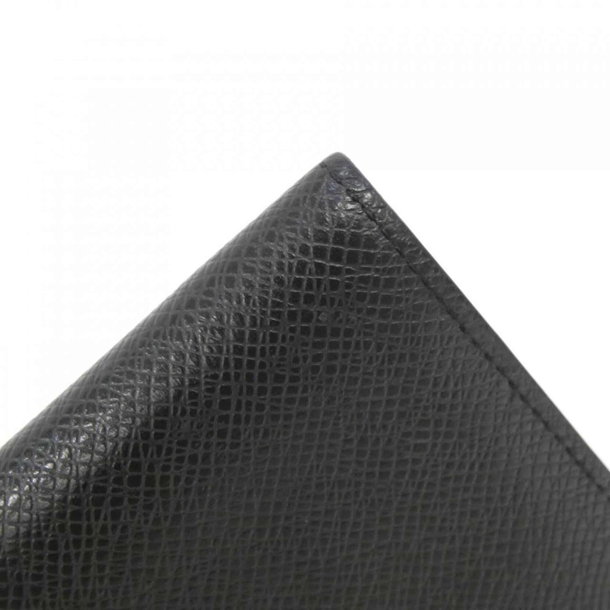 Louis Vuitton Black Leather Bill Wallet (Bi-Fold) (Pre-Owned)