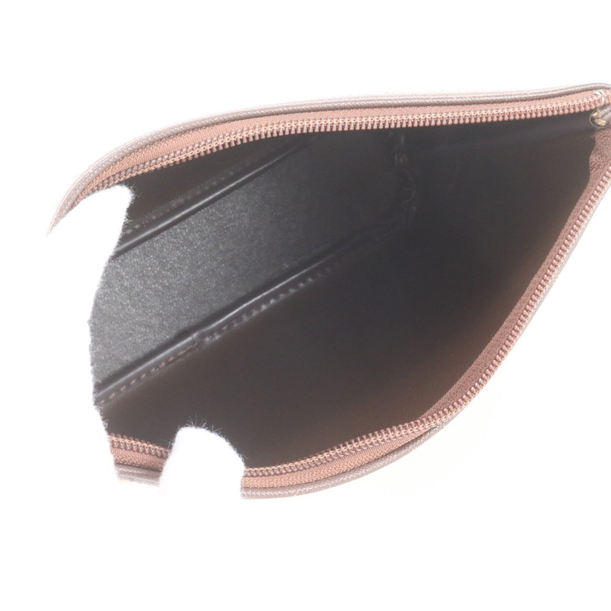 Burberry Brown Leather Canvas Clutch Bag Pouch (Pre-Owned)