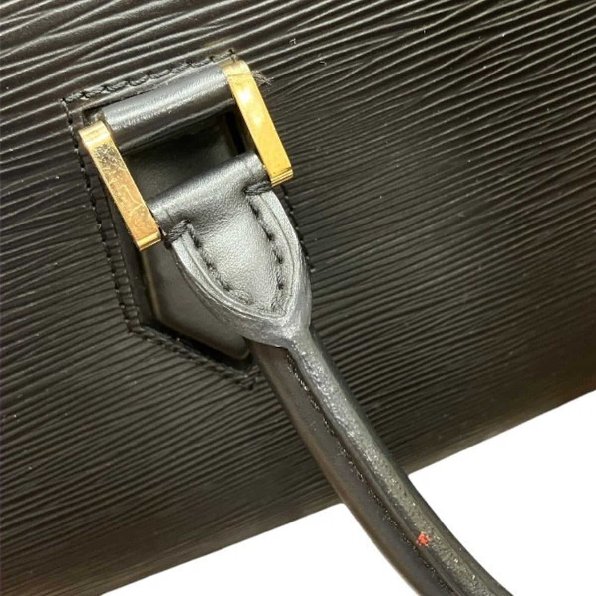 Louis Vuitton Black Leather Handbag (Pre-Owned)