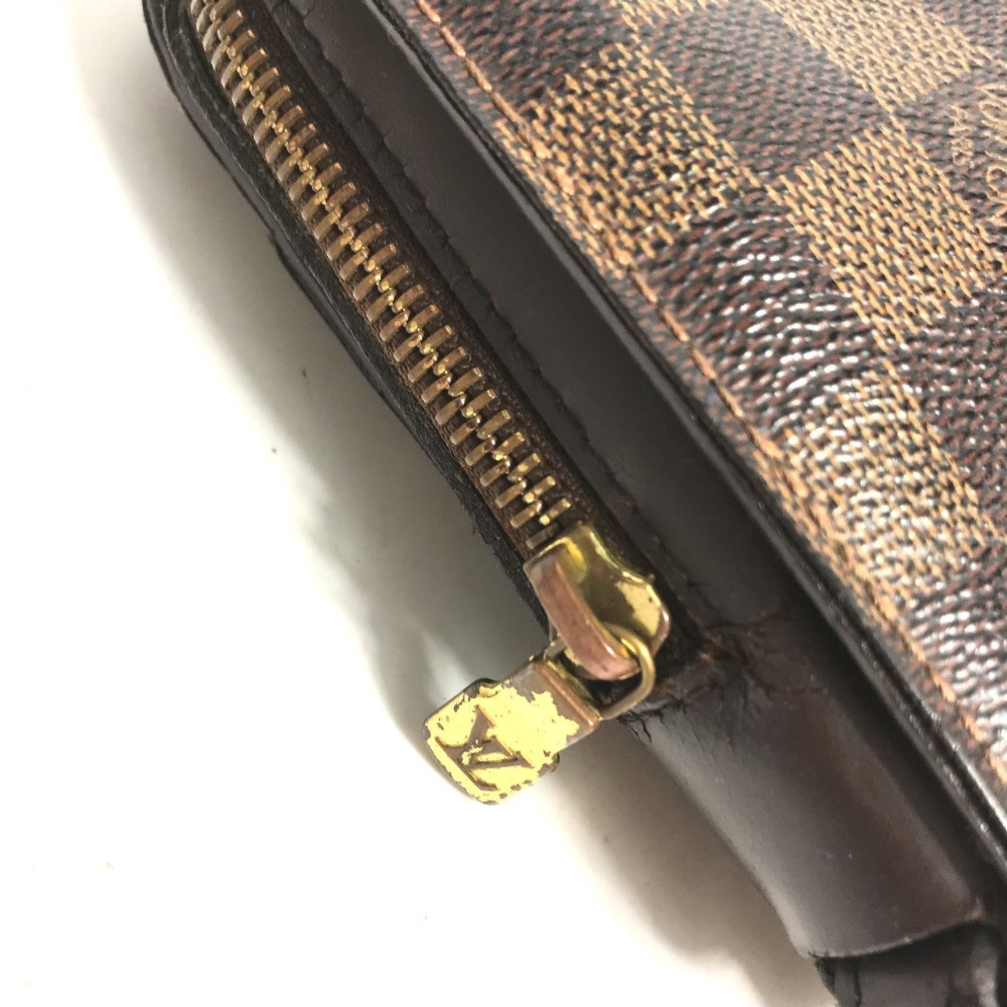 Louis Vuitton Brown Damier Canvas Ebene Damier Canvas Clutch Bag Pouch (Pre-Owned)