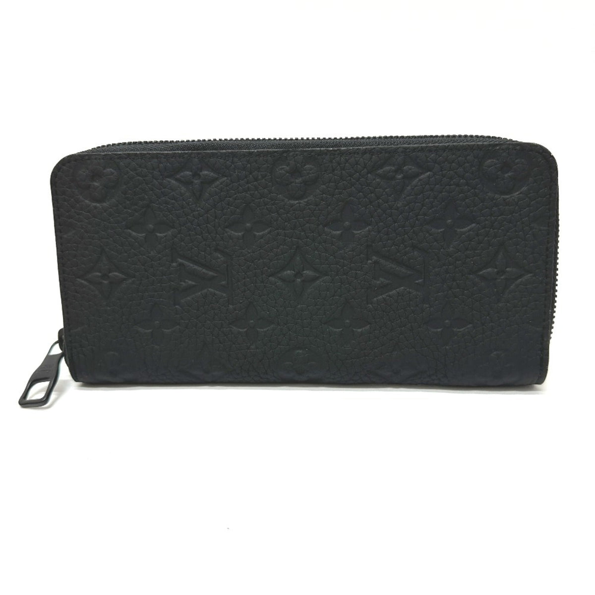 Louis Vuitton Black Monogram Leather Long Wallet (Bi-Fold) (Pre-Owned)
