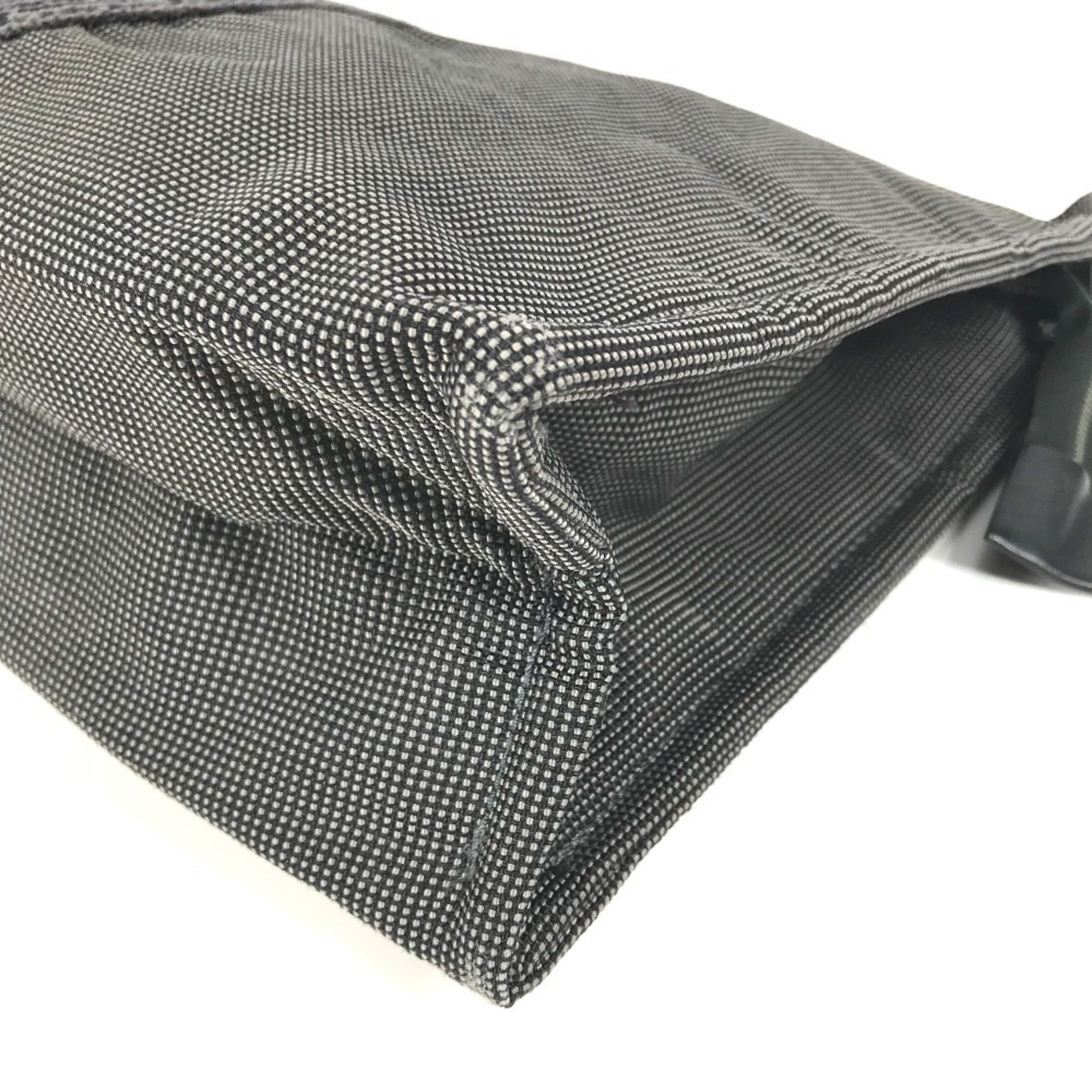 Hermes Her Line Gray Cotton Clutch Bag (Pre-Owned)