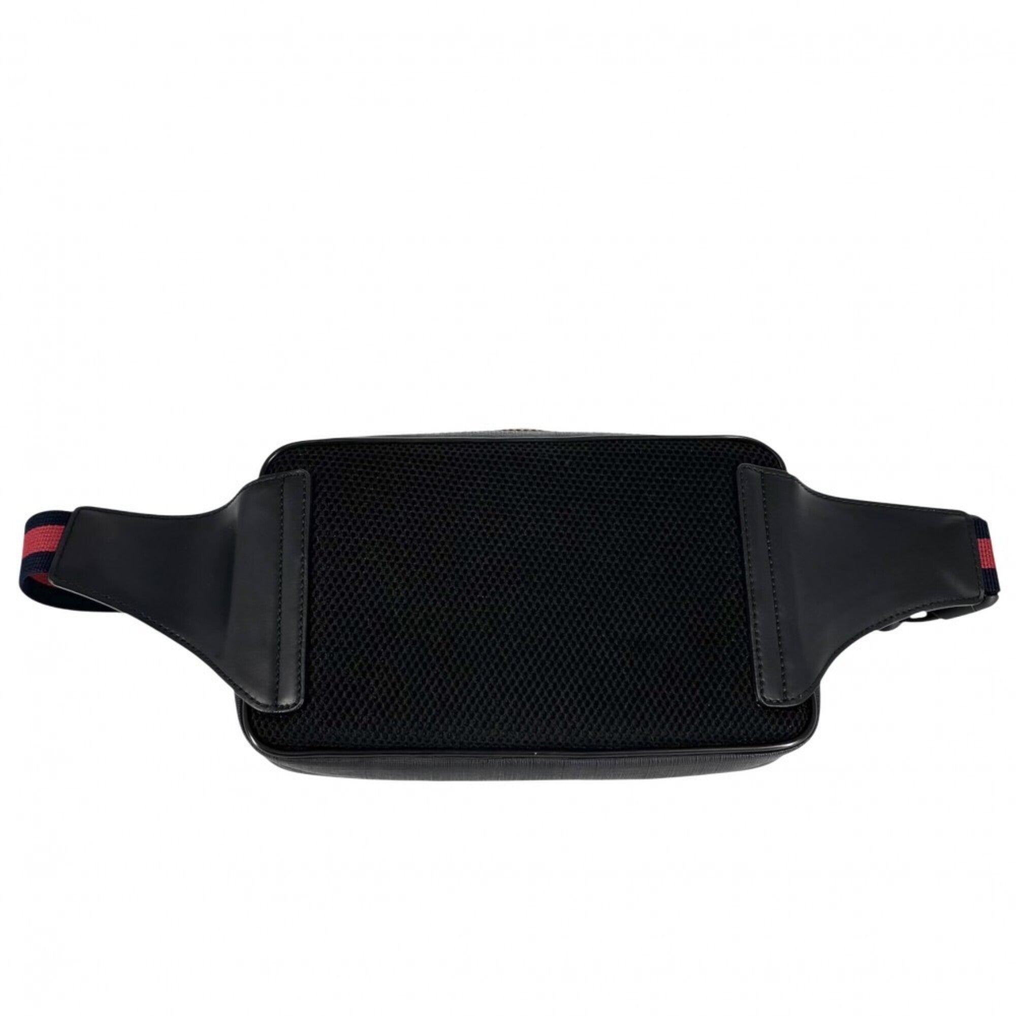 Gucci Black Gg Supreme Leather Fanny Pack (Pre-Owned)