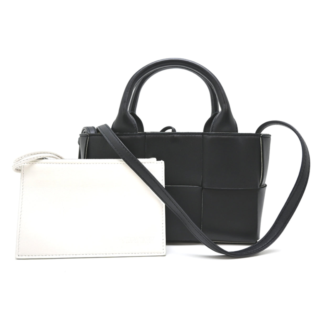 Bottega Veneta White Leather Tote Bag (Pre-Owned)