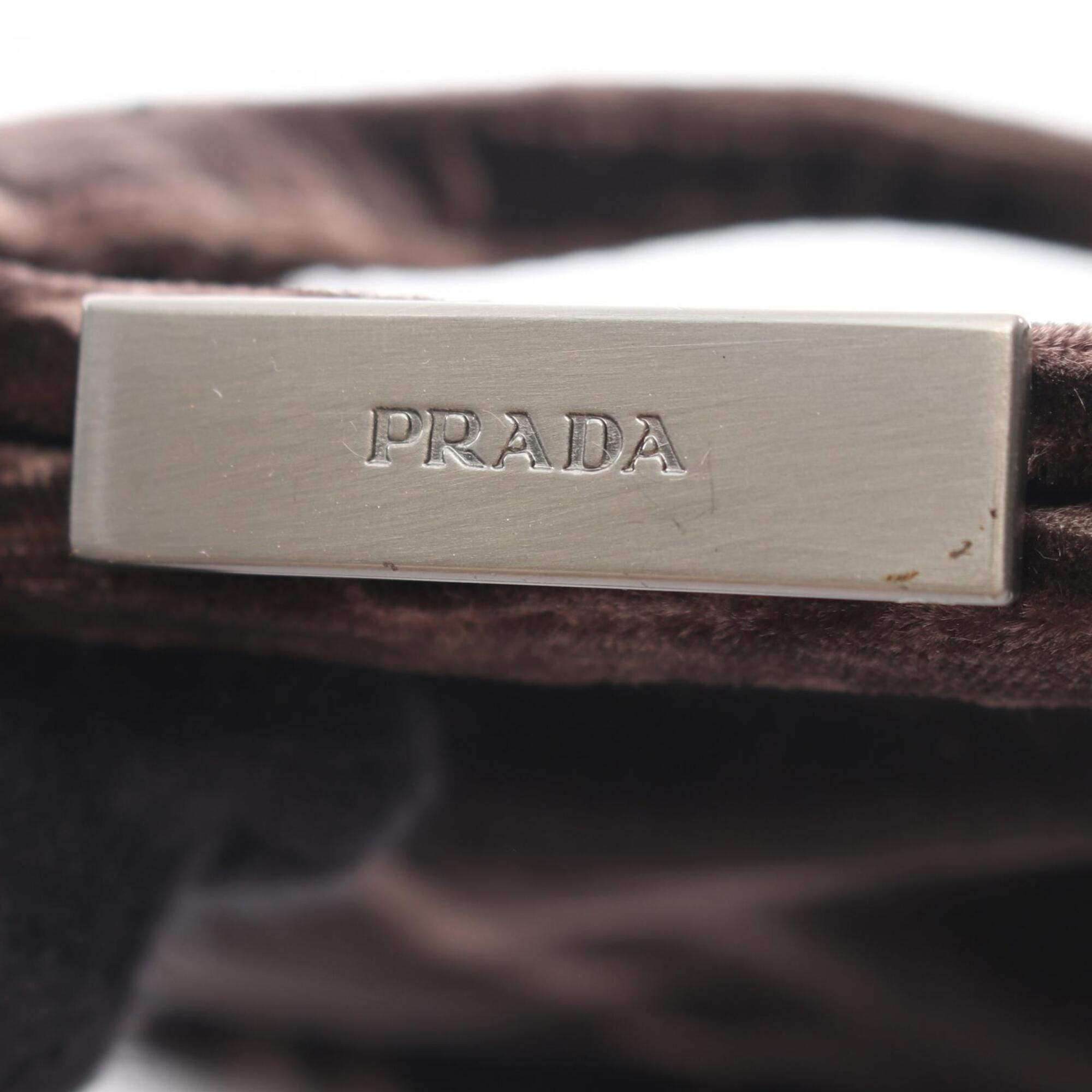 Prada Brown Fabric Handbag (Pre-Owned)