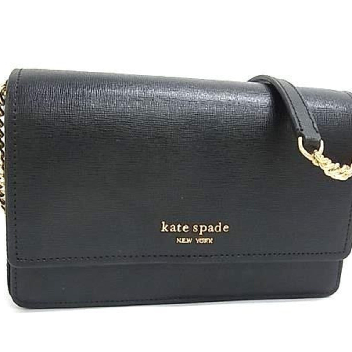 Kate Spade Black Leather Shoulder Bag (Pre-Owned)