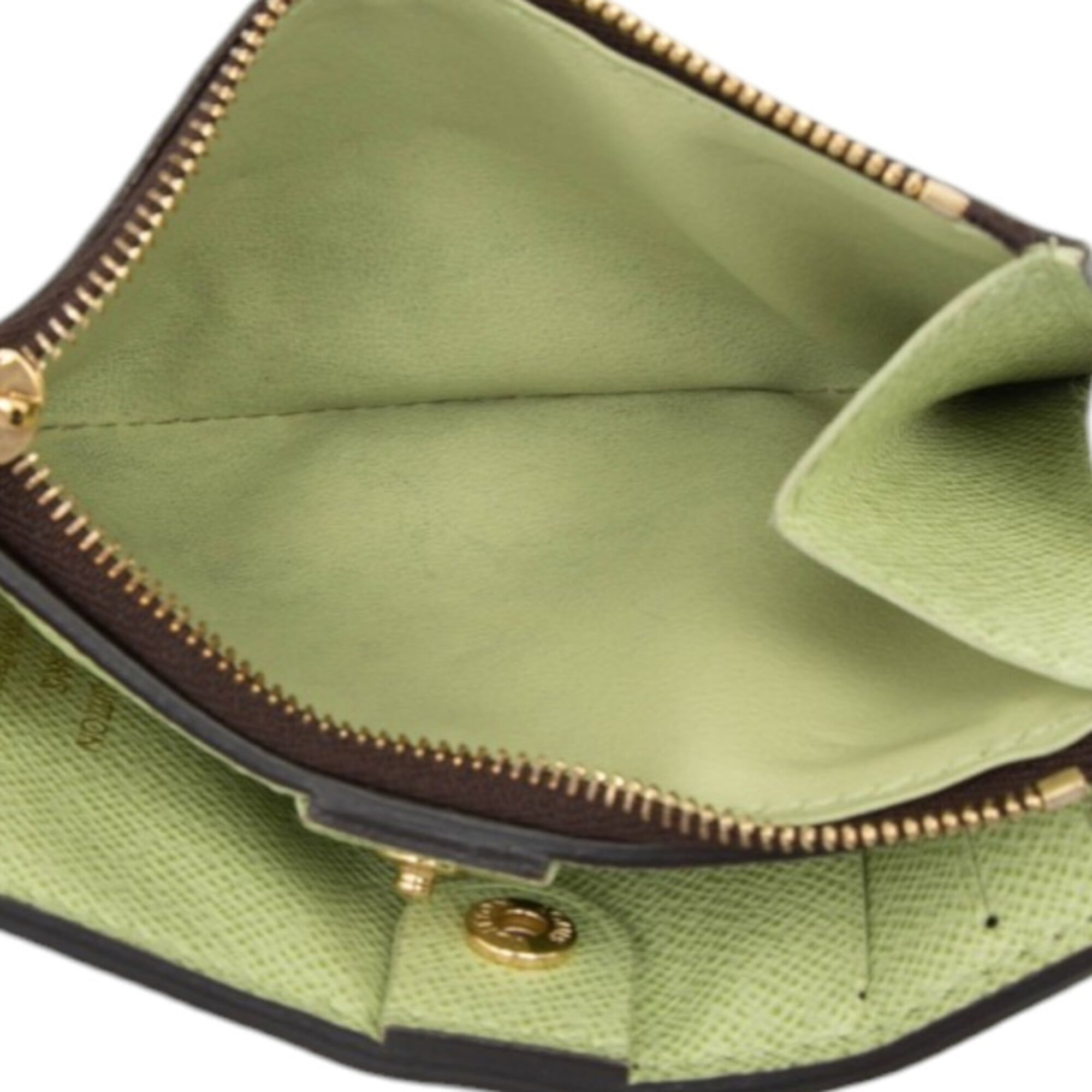 Louis Vuitton Brown Vert Pvc Wallet (Bi-Fold) (Pre-Owned)