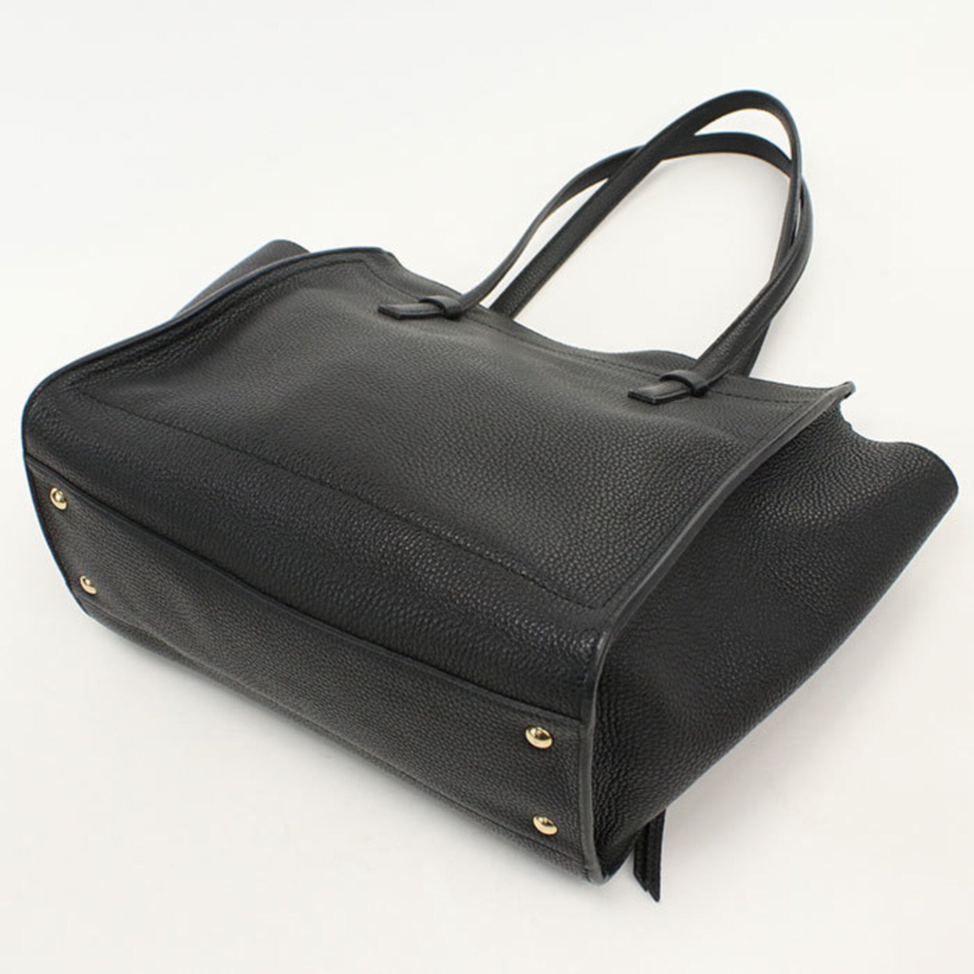 Salvatore Ferragamo Black Leather Tote Bag (Pre-Owned)