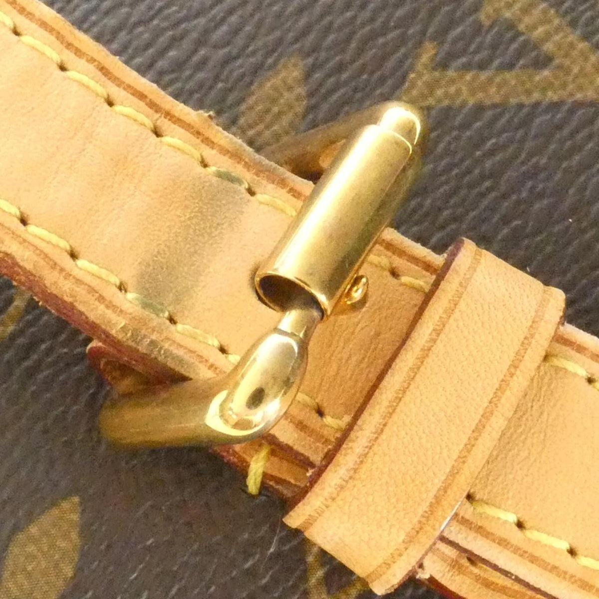 Louis Vuitton Monogram Marron Coated Canvas Shoulder Bag (Pre-Owned)