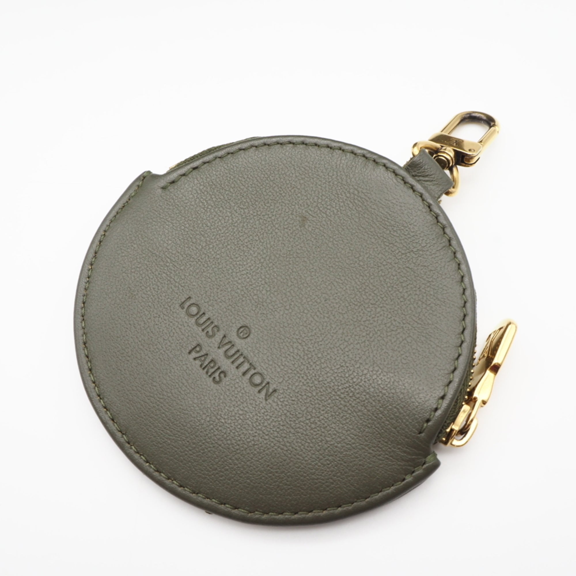 Louis Vuitton Khaki Leather Pochette Shoulder Bag (Pre-Owned)