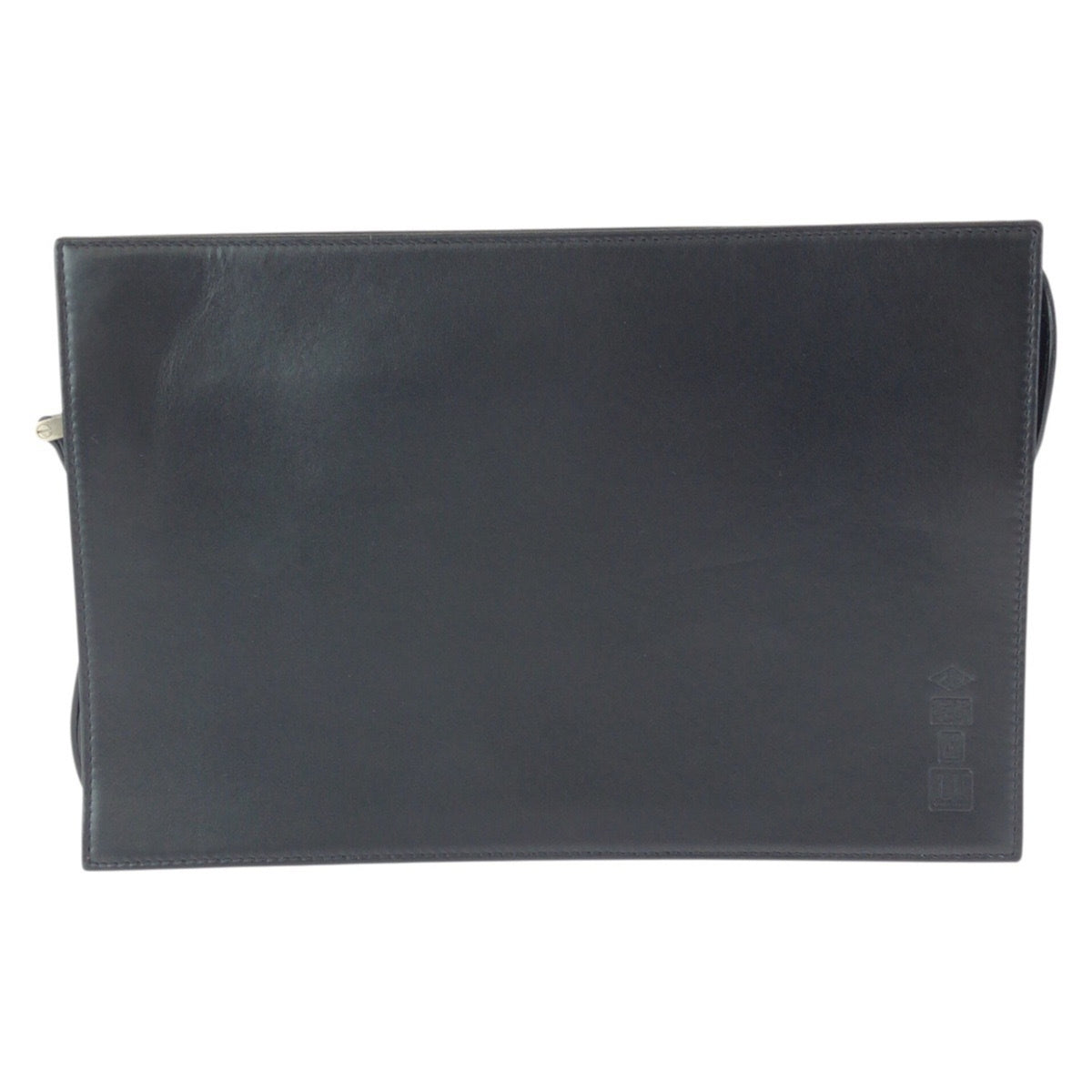 Dunhill Black Leather Clutch Bag (Pre-Owned)