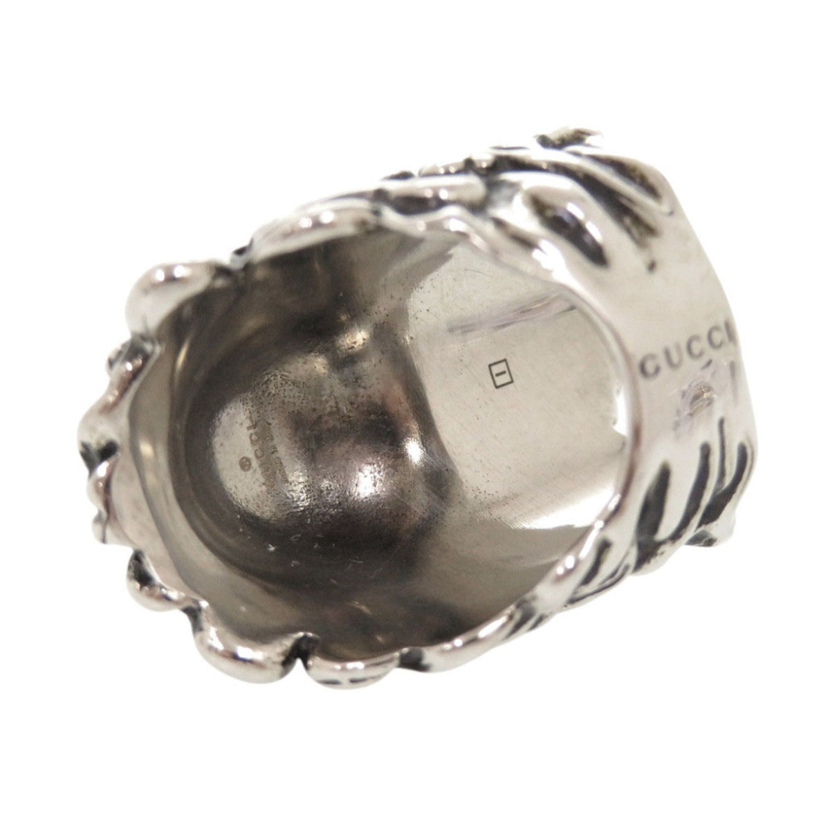 Gucci Silver Metal Band Ring (Pre-Owned)