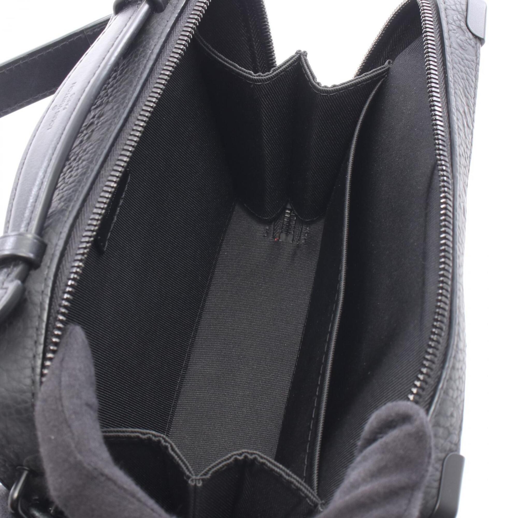 Louis Vuitton Black Noir Monogram Leather Handbag Shoulder Bag (Pre-Owned)