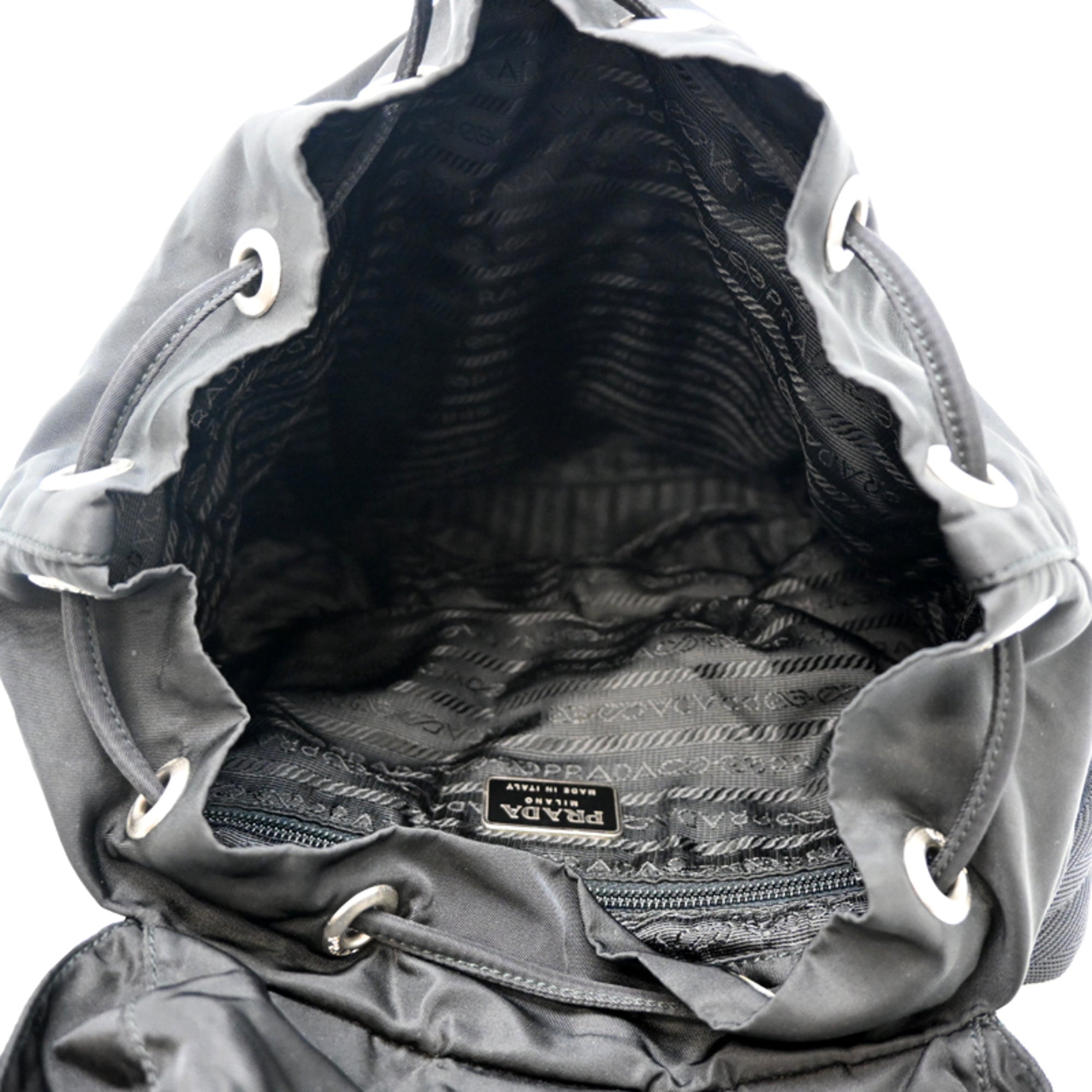 Prada Black Nylon Backpack (Pre-Owned)