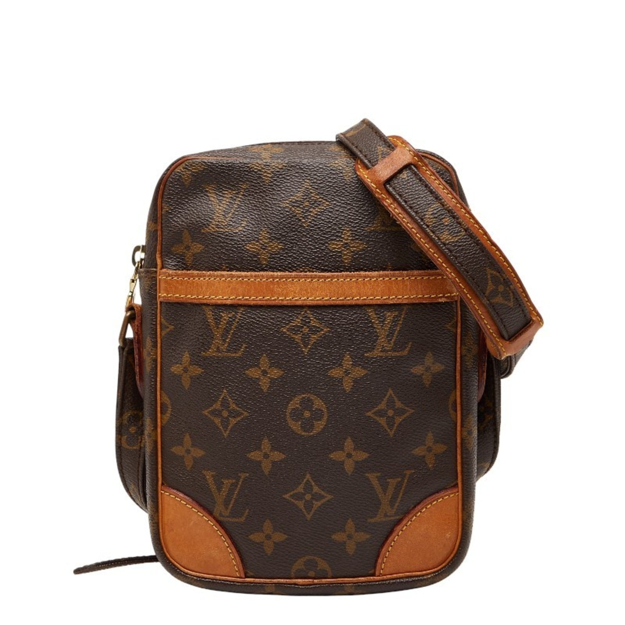 Louis Vuitton Brown Pvc Leather Shoulder Bag (Pre-Owned)