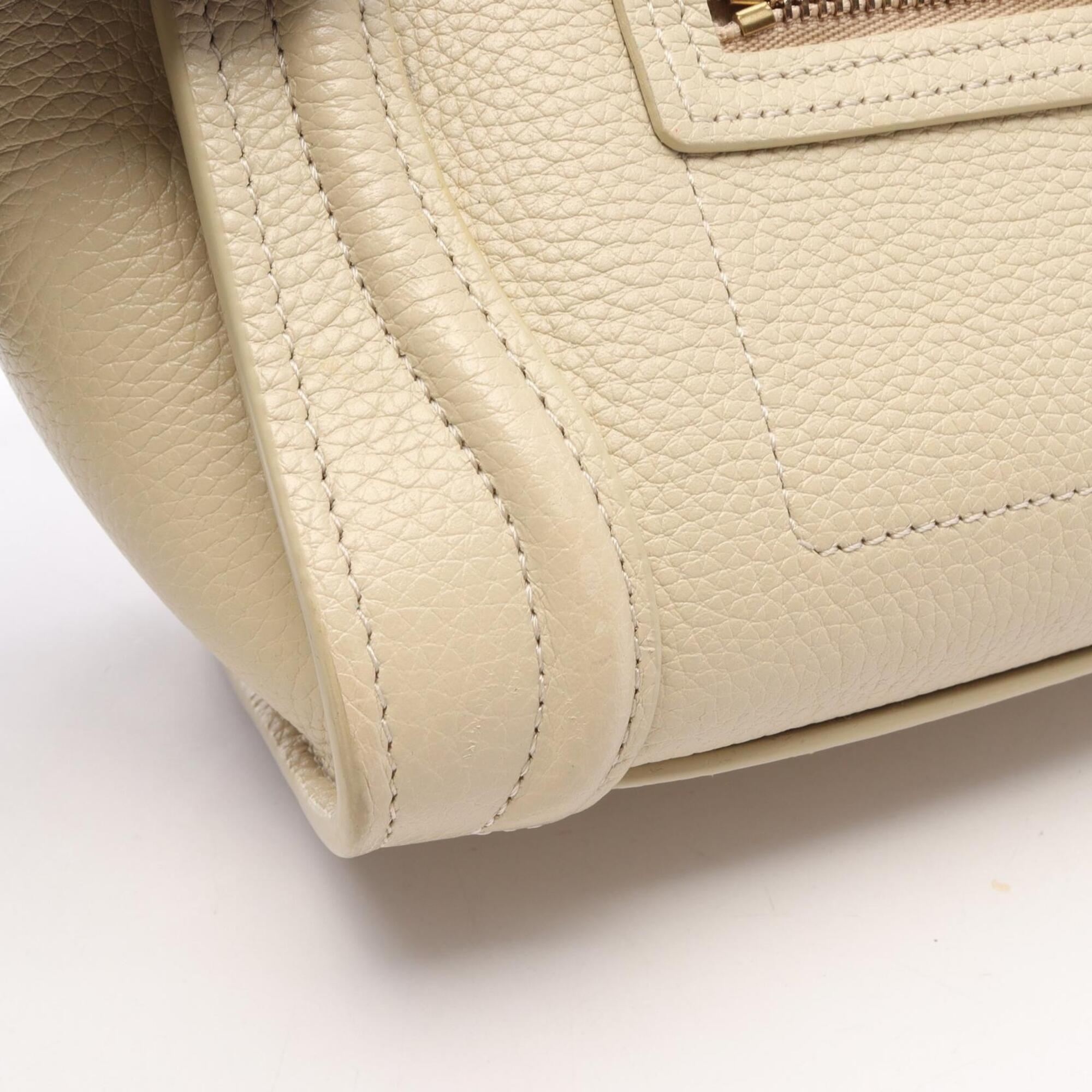 Celine Ivory Leather Handbag (Pre-Owned)