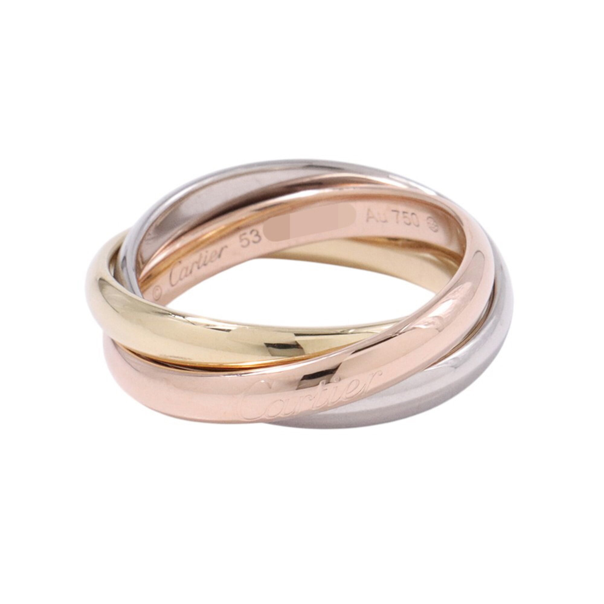 Cartier Trinity Yellow Gold (18K) Pink Gold (18K) White Gold (18K) Band Ring (Pre-Owned)