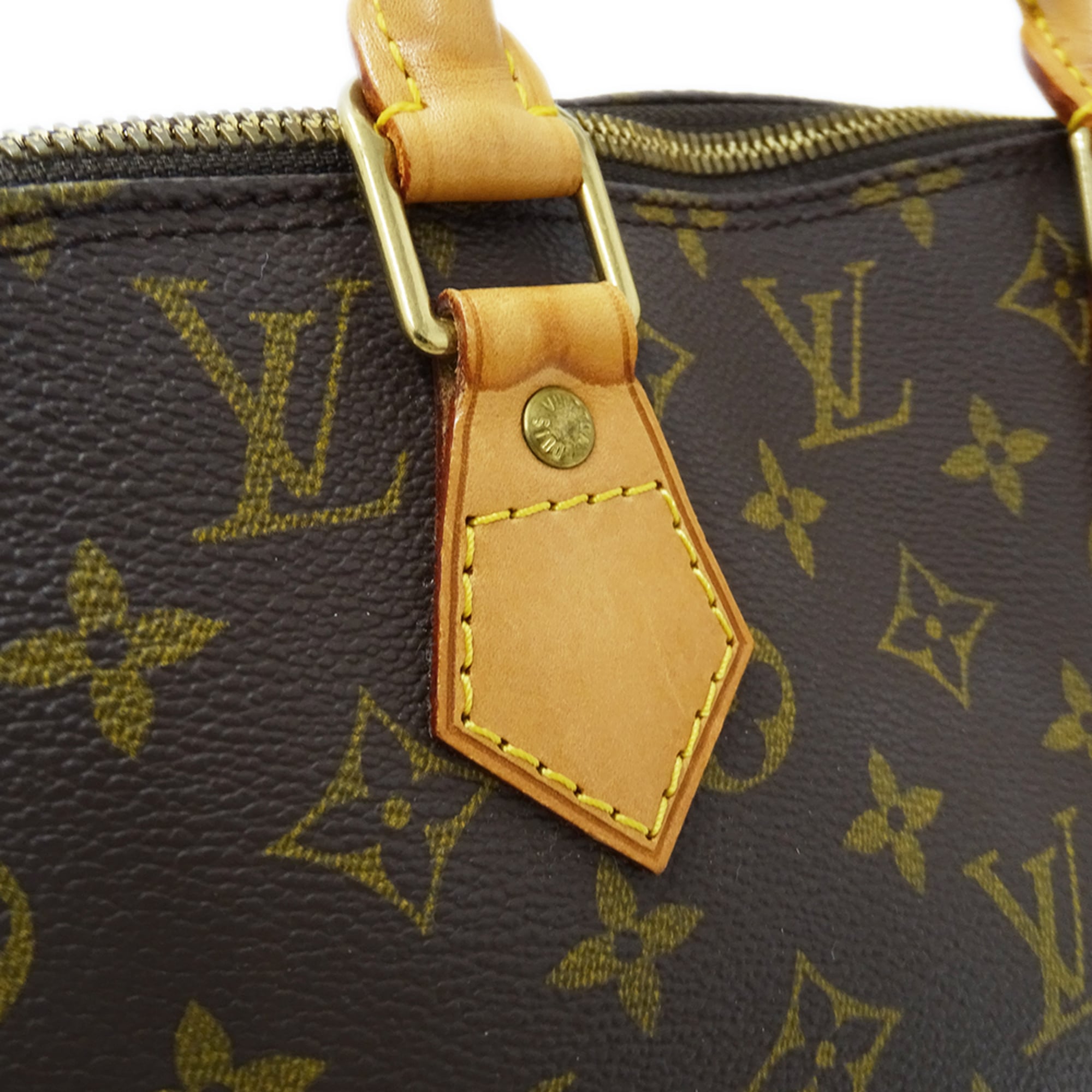 Louis Vuitton Brown Monogram Canvas Handbag (Pre-Owned)