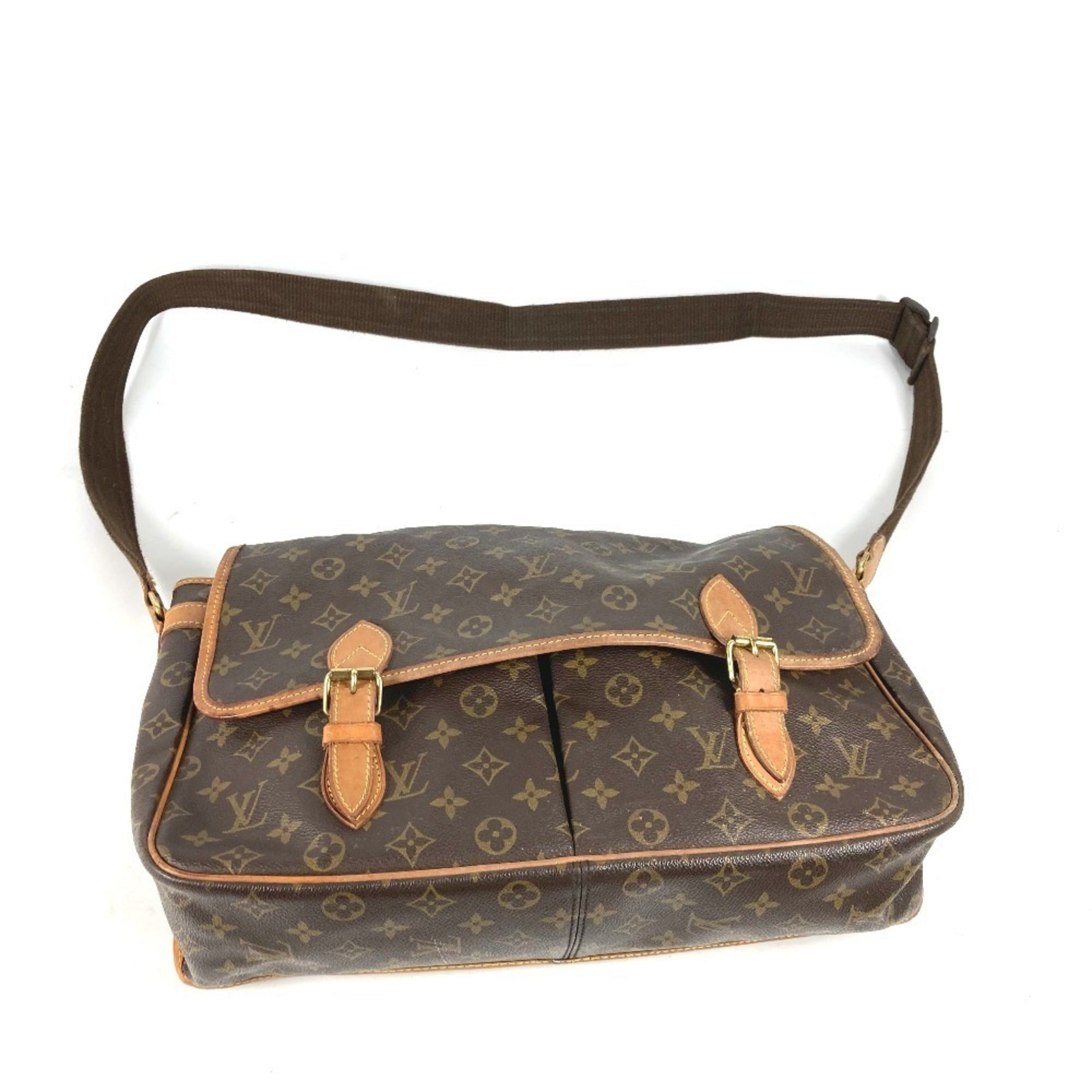 Louis Vuitton Brown Monogram Messenger Bag Shoulder Bag (Pre-Owned)