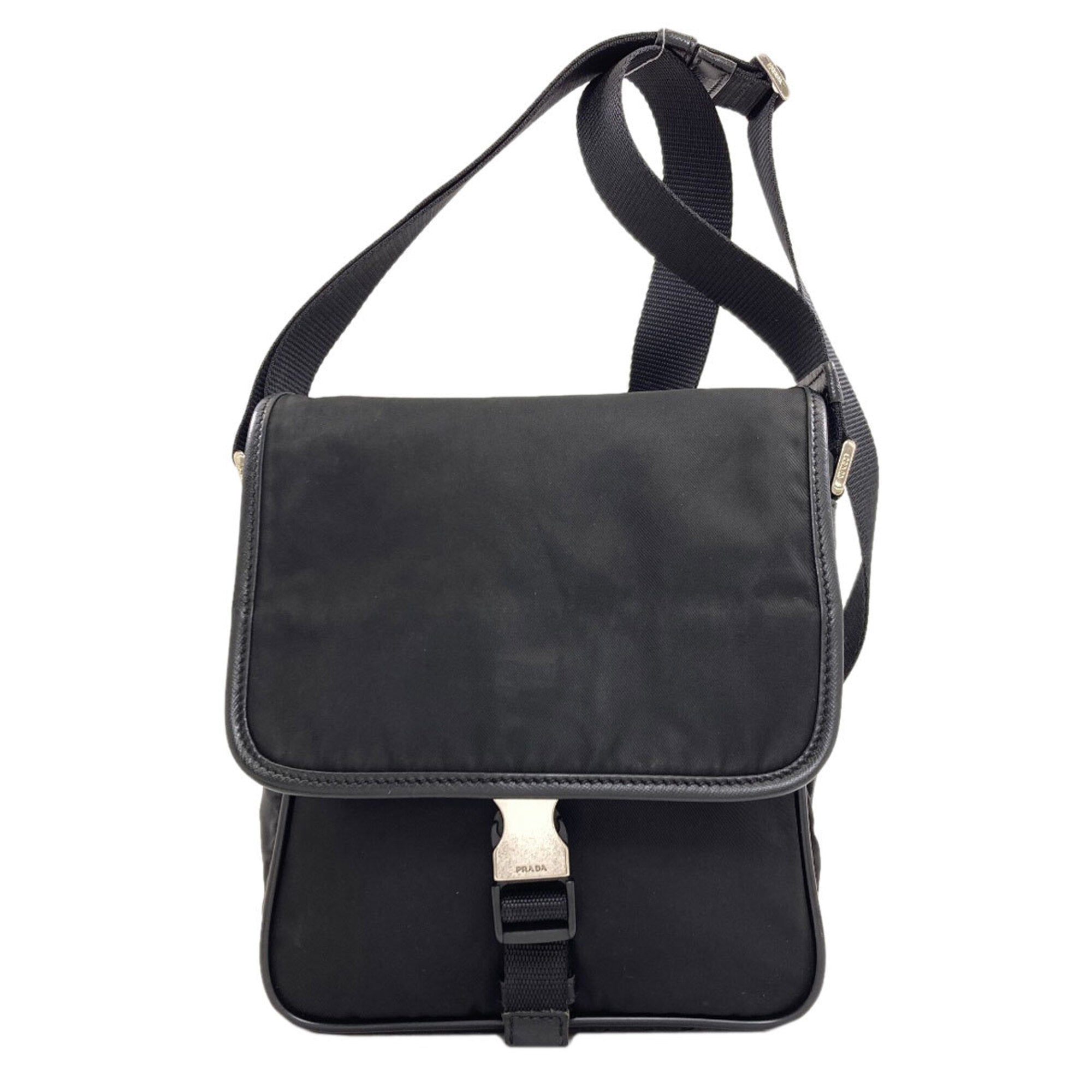Prada Black Nylon Shoulder Bag (Pre-Owned)