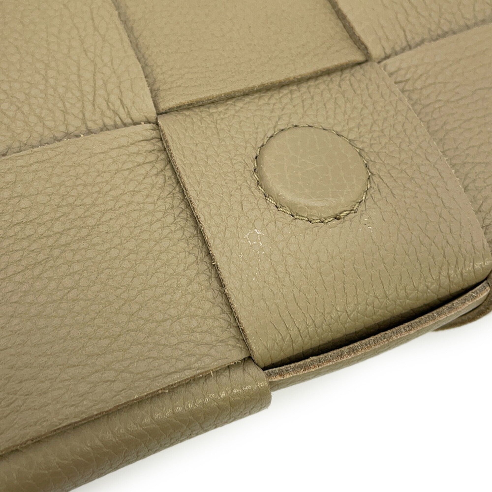 Bottega Veneta Beige Intrecciato Handbag Shoulder Bag (Pre-Owned)