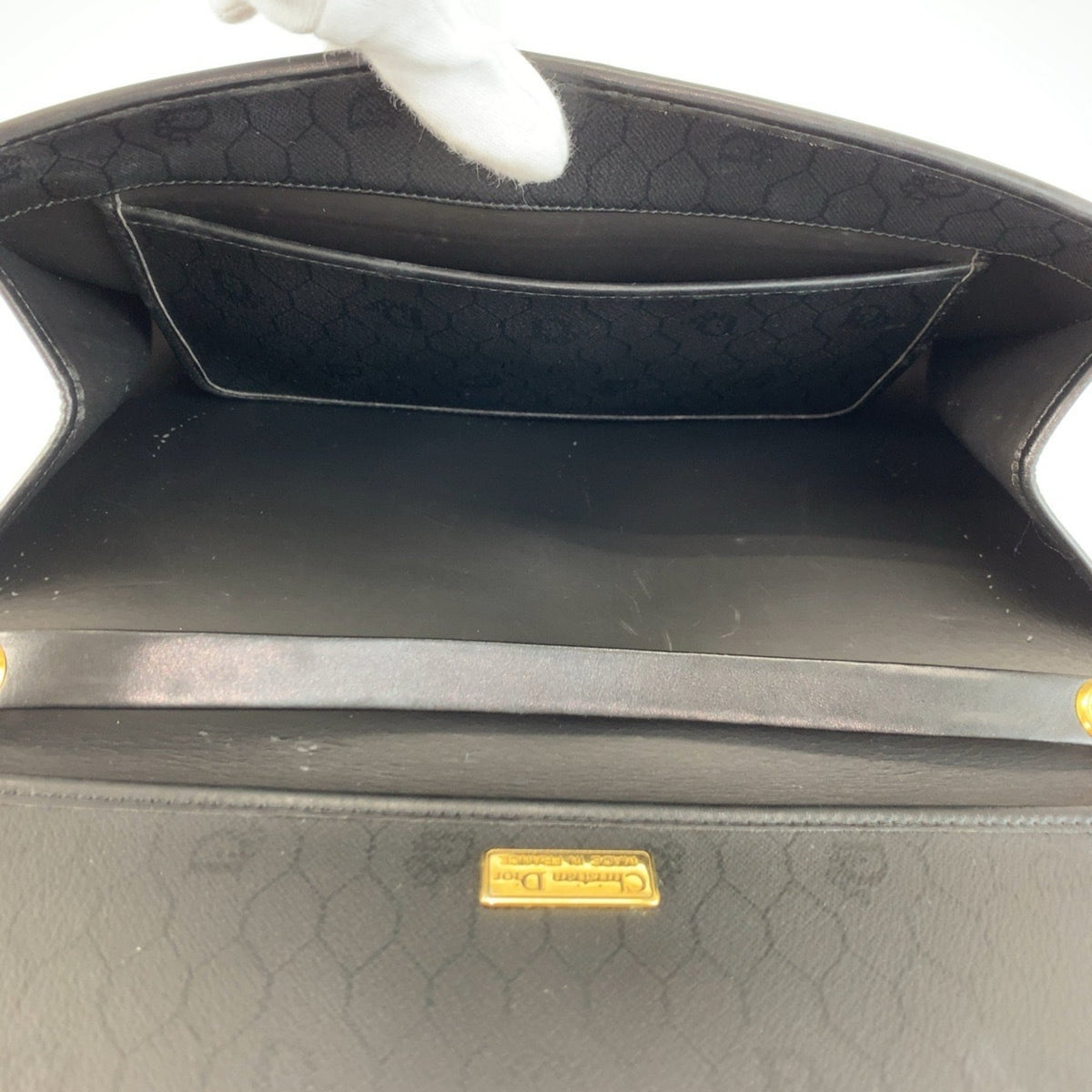 Christian Dior Black Pvc Handbag Shoulder Bag (Pre-Owned)