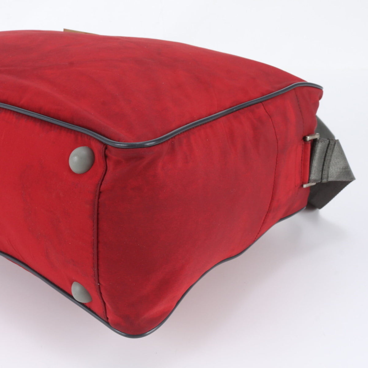 Pradasports Red Color Boston Bag Shoulder Bag Tote Bag (Pre-Owned)