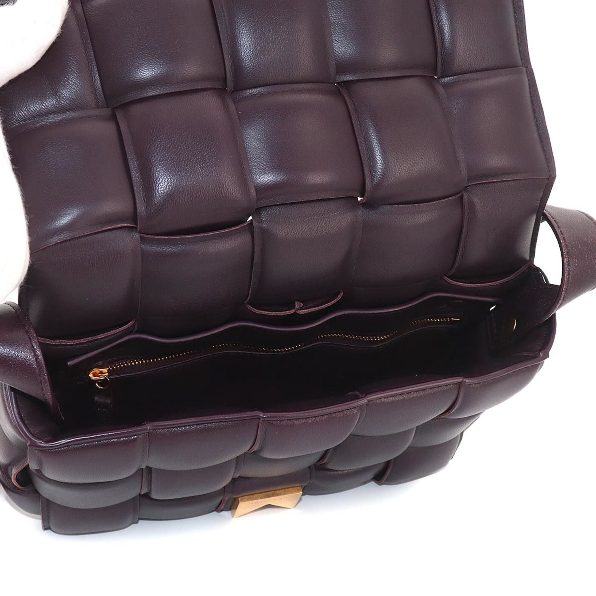 Bottega Veneta Purple Intrecciato Handbag Shoulder Bag (Pre-Owned)