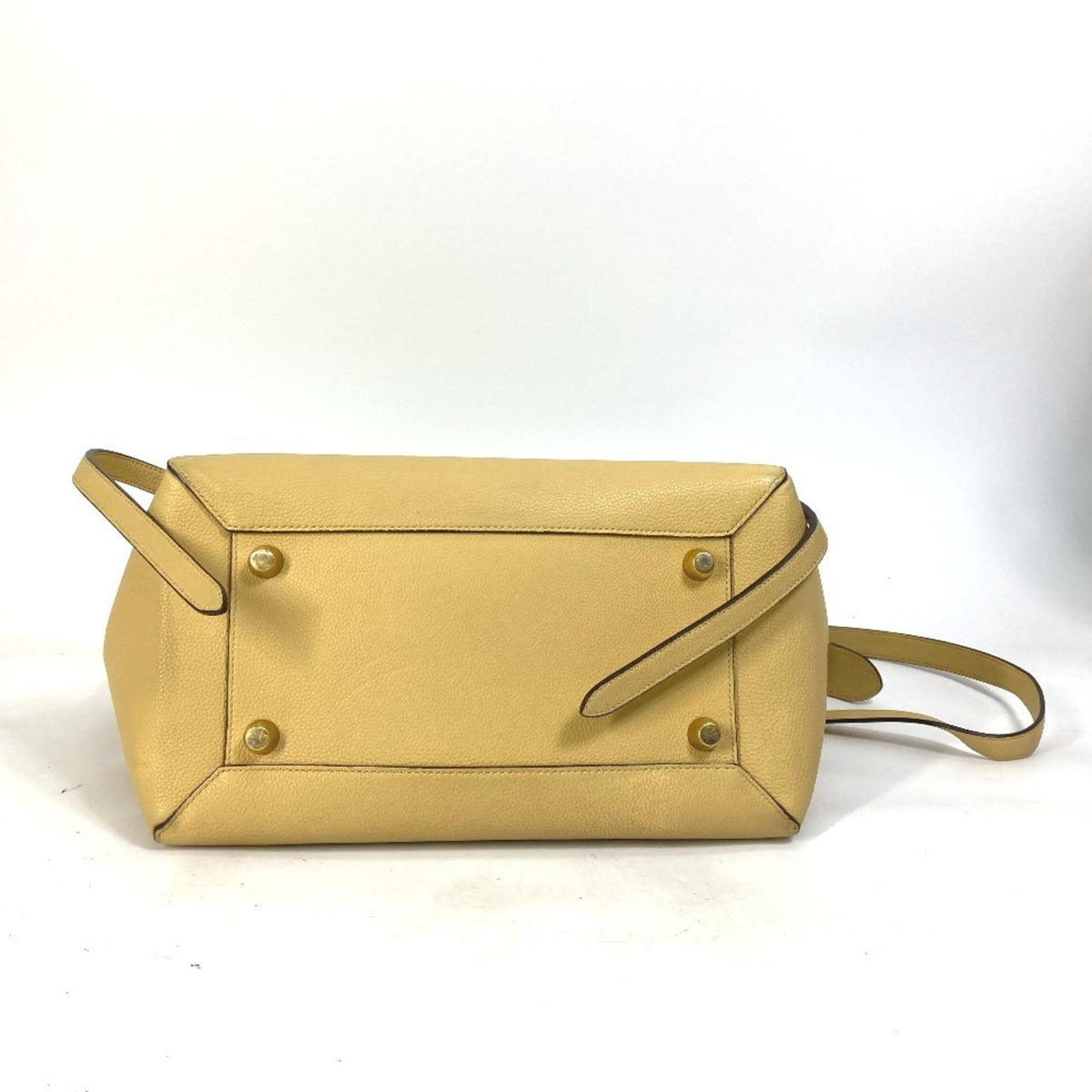 Celine Yellow Leather Shoulder Bag (Pre-Owned)