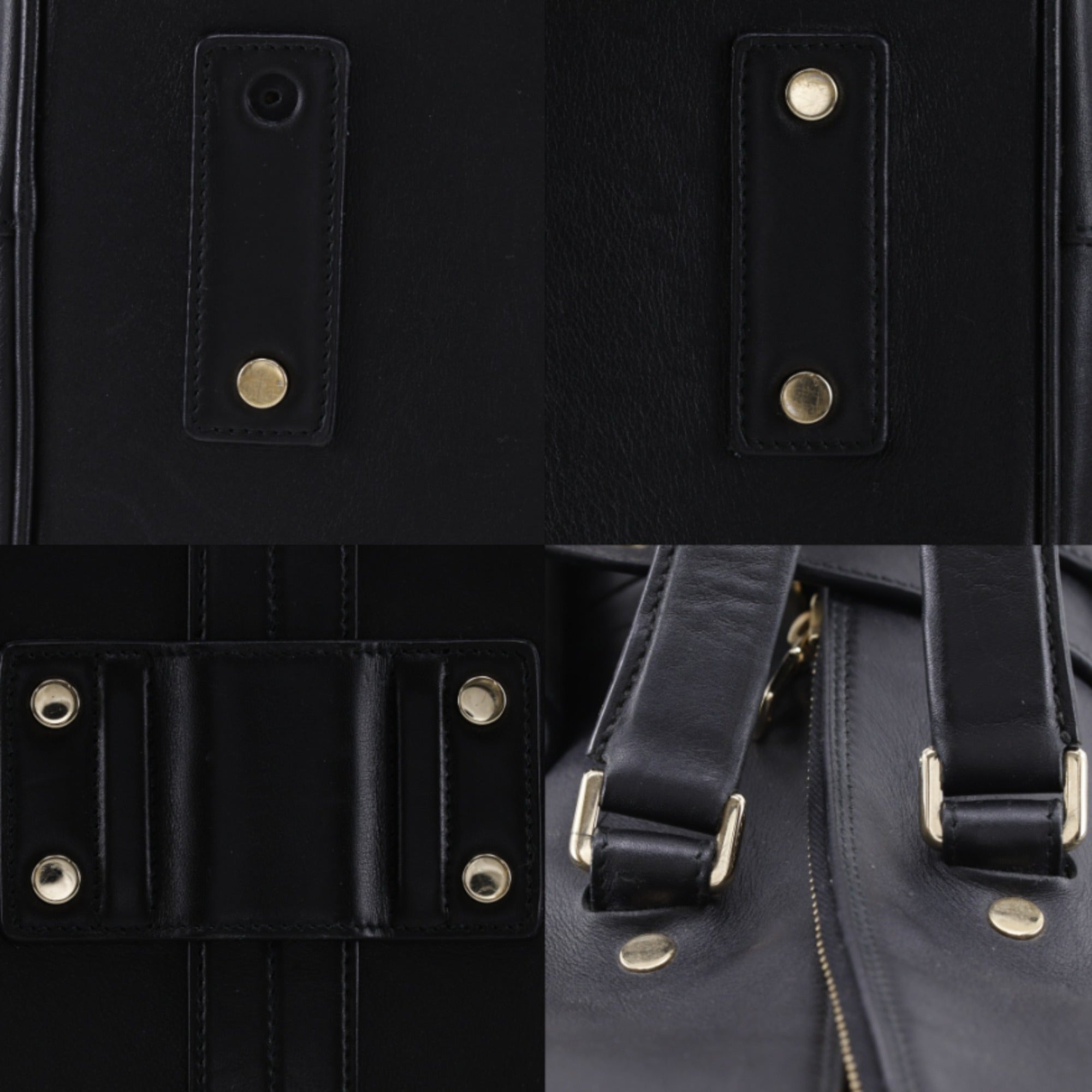 Yves Saint Laurent Black Leather Boston Bag (Pre-Owned)