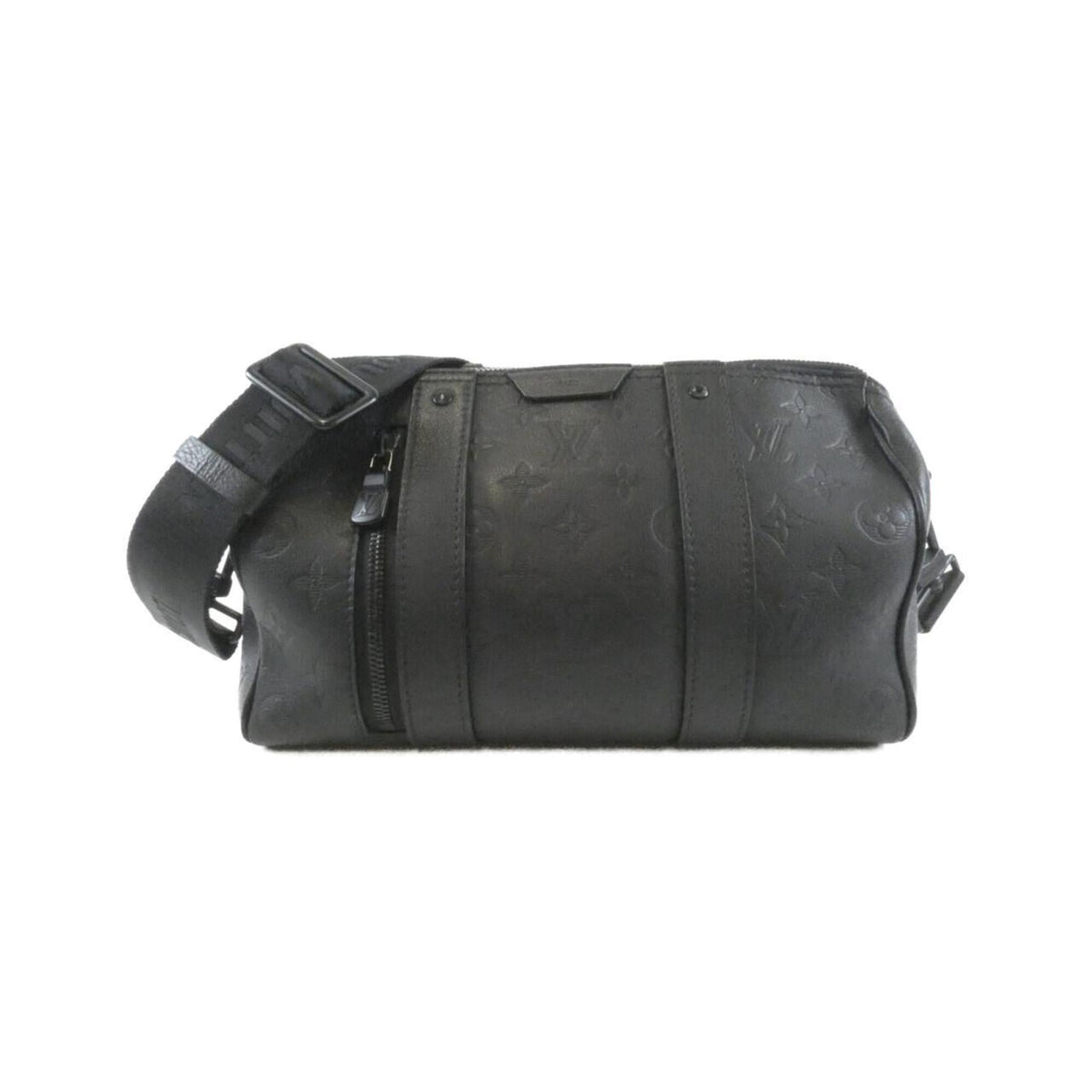 Louis Vuitton Black Leather Boston Bag (Pre-Owned)