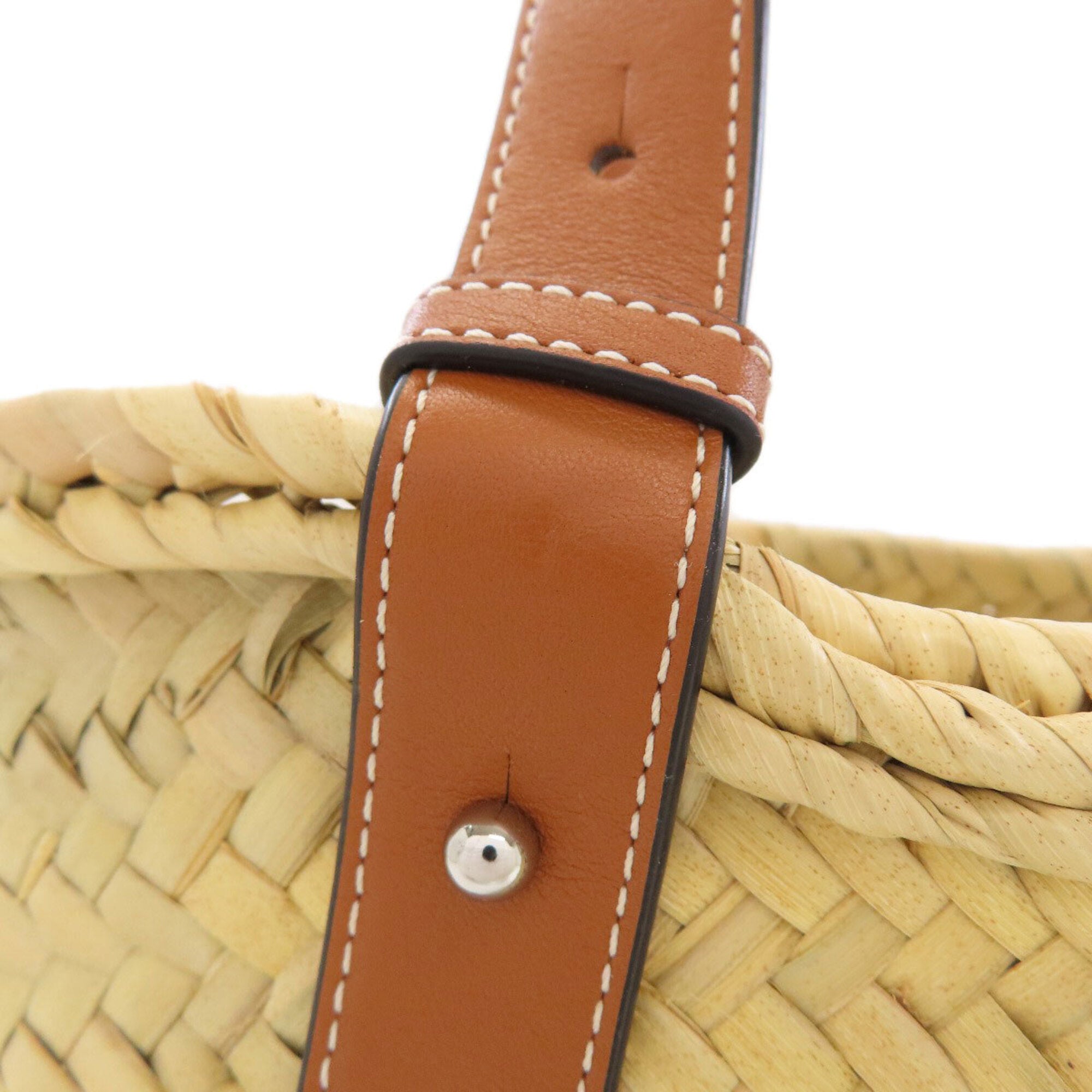 Loewe Brown Leather Basket Tote Bag (Pre-Owned)
