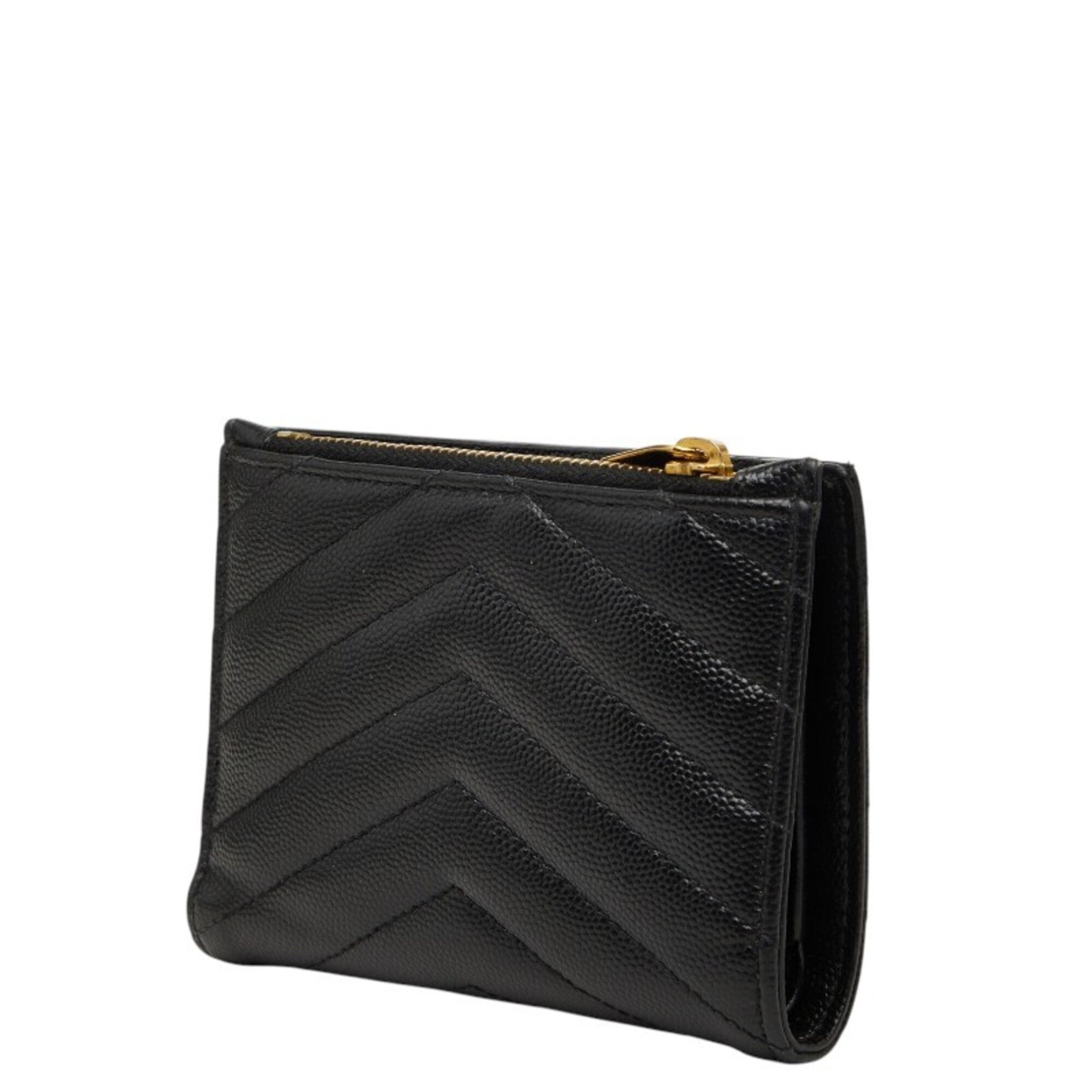Saint Laurent Black Leather Wallet (Bi-Fold) (Pre-Owned)