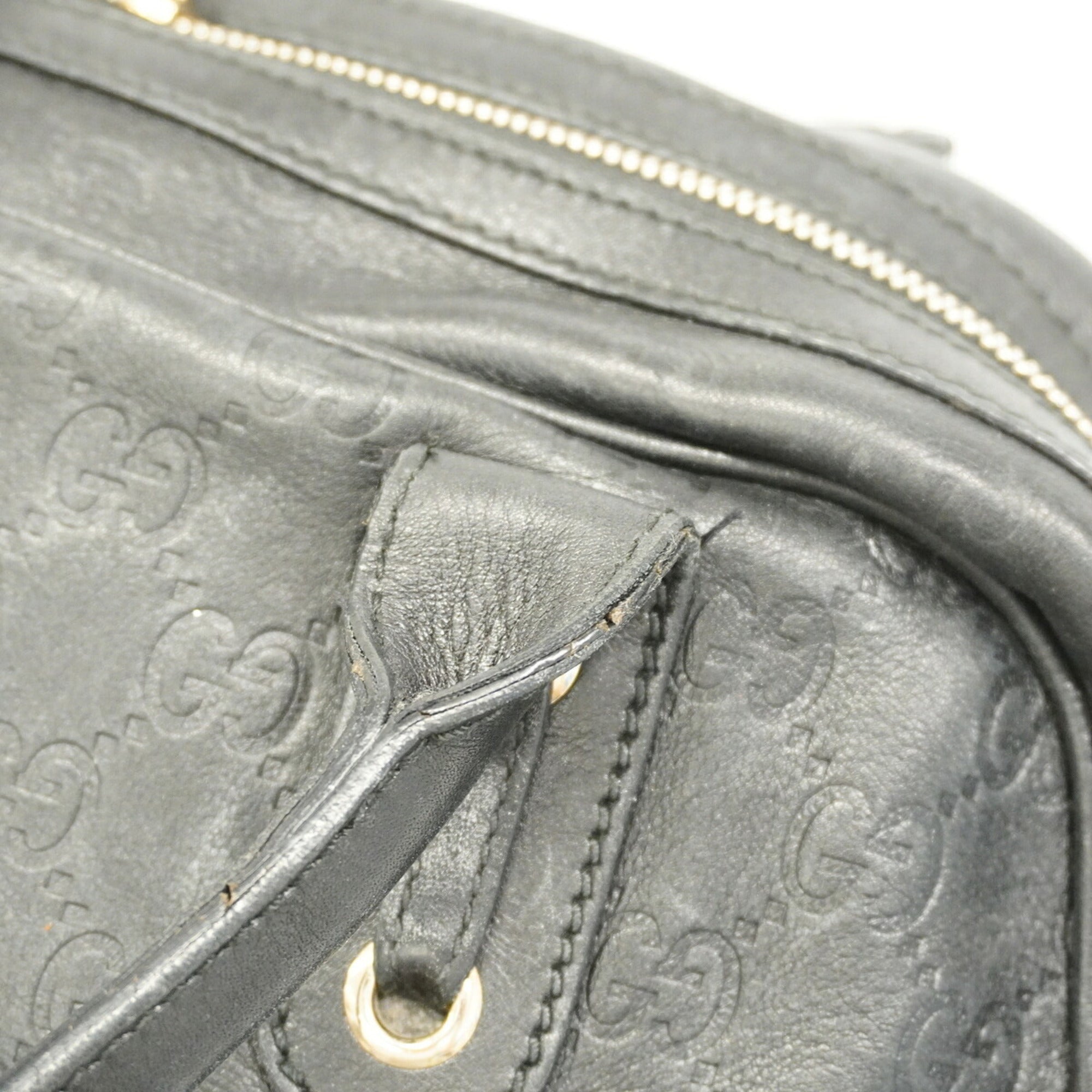 Gucci Black Leather Shoulder Bag (Pre-Owned)